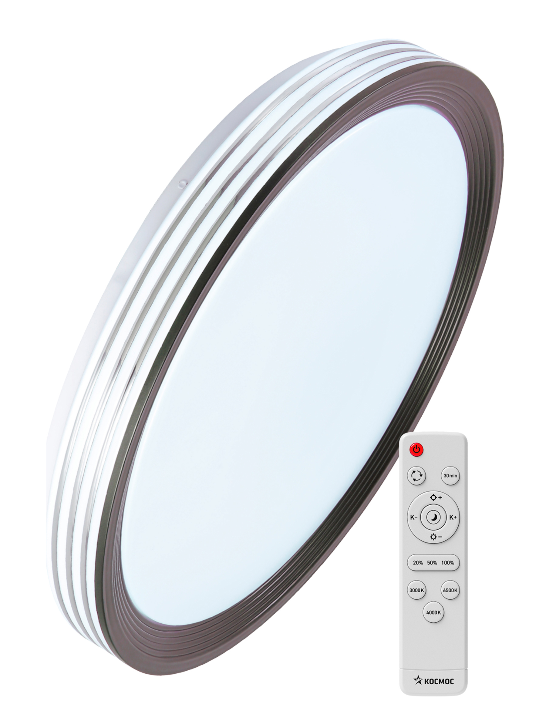 Изображение товара Светильник настенно-потолочный светодиодный Космос Ksafin75w с пультом управления