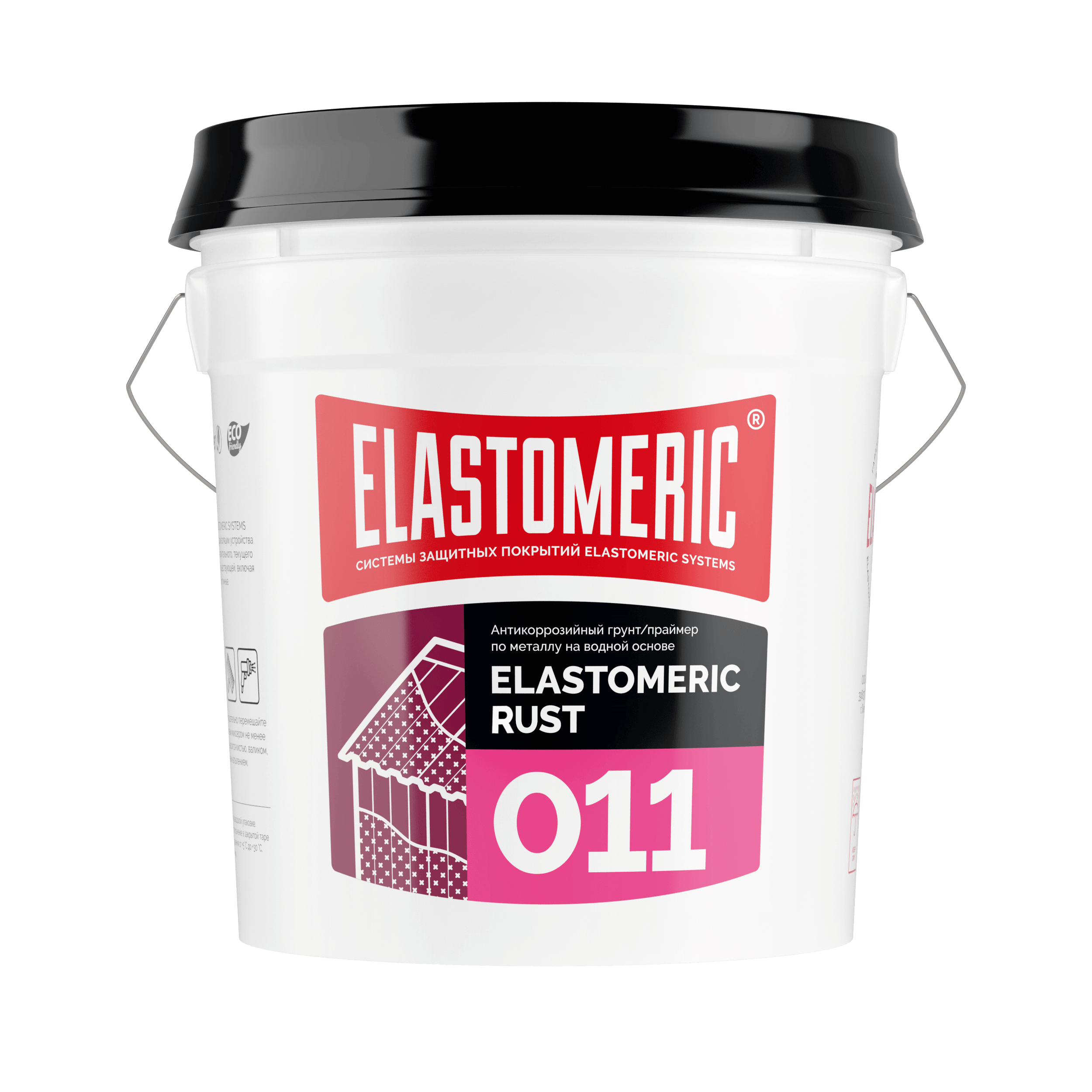 Изображение товара Грунтовка по металлу Elastomeric Systems антикоррозионная цвет розовый 17 кг