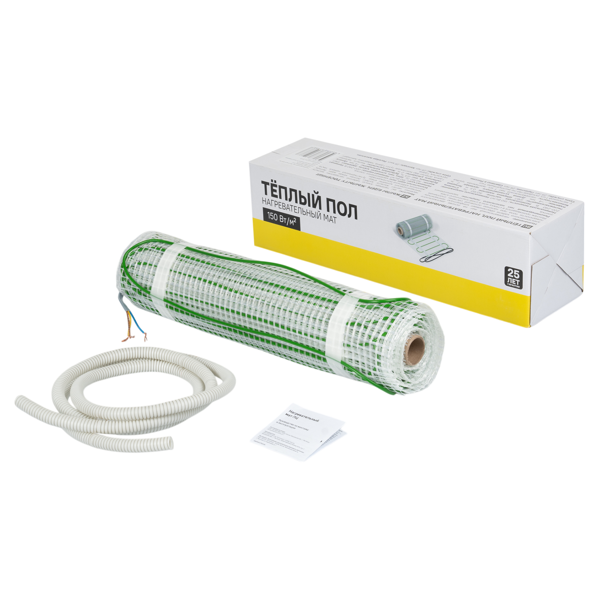 Изображение товара Нагревательный мат для теплого пола 4 м2 600 Вт, монтажная сетка, Россия