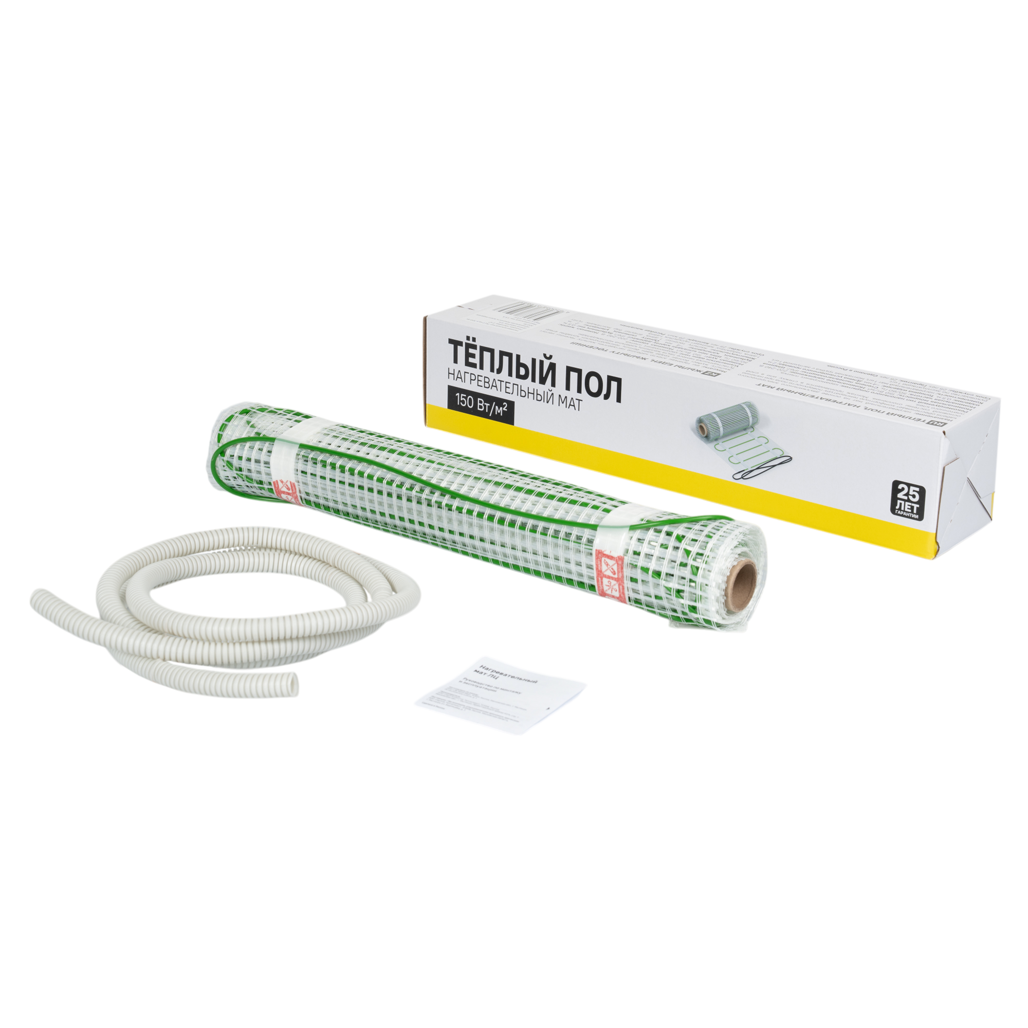 Изображение товара Нагревательный мат для теплого пола 2 м2 300 Вт Россия монтаж в плитку и керамогранит