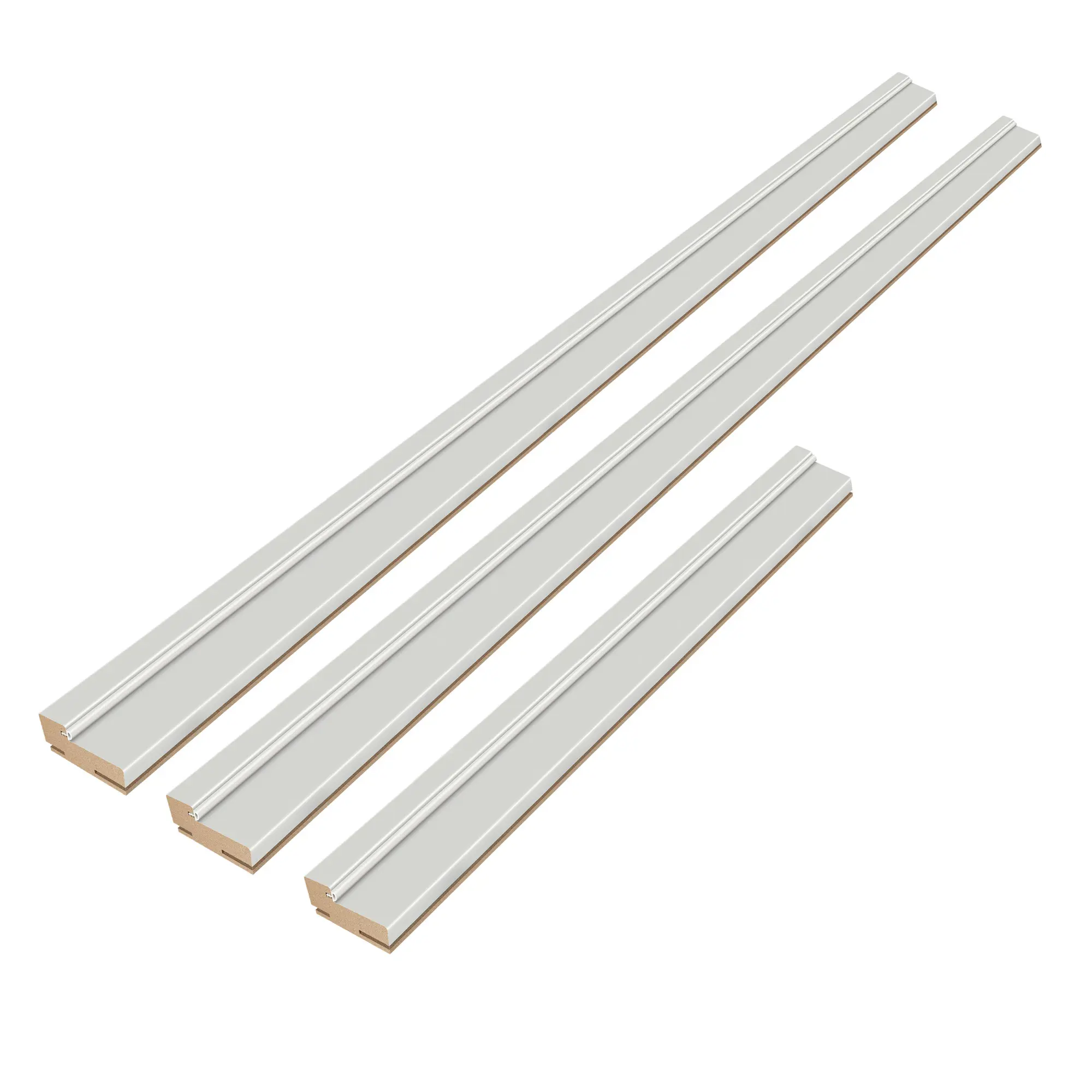 Дверная коробка Асти 2100x70x32 мм Hardflex цвет белый жемчуг (2.5 шт.) - 1