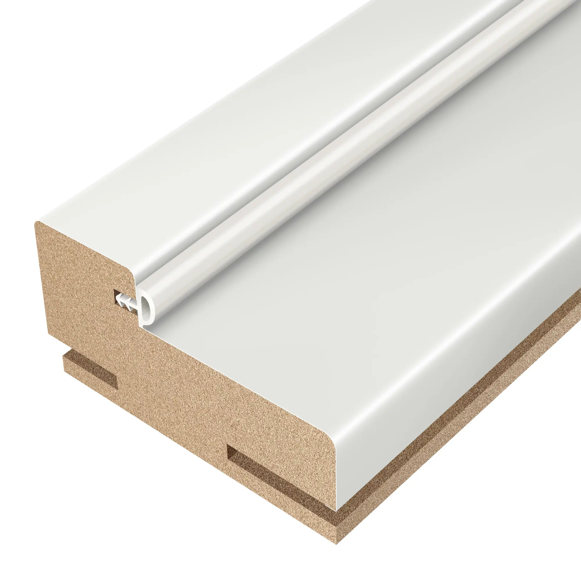 Дверная коробка Асти 2100x70x32 мм Hardflex цвет белый жемчуг (2.5 шт.)