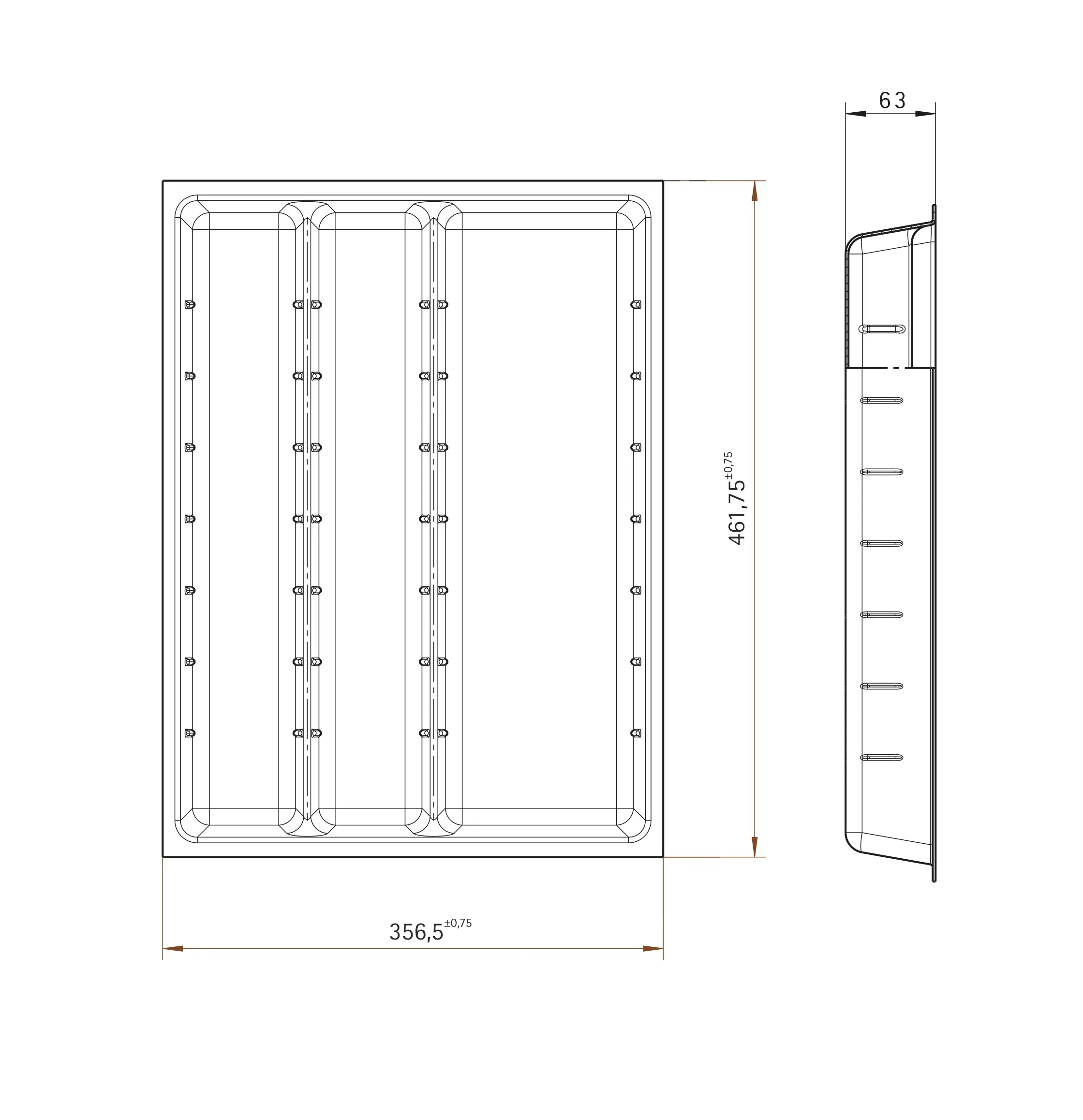 Лоток для столовых приборов Hettich Orga Tray 590IANL470KB400 30.6x7x46 см пластик цвет серый - 2