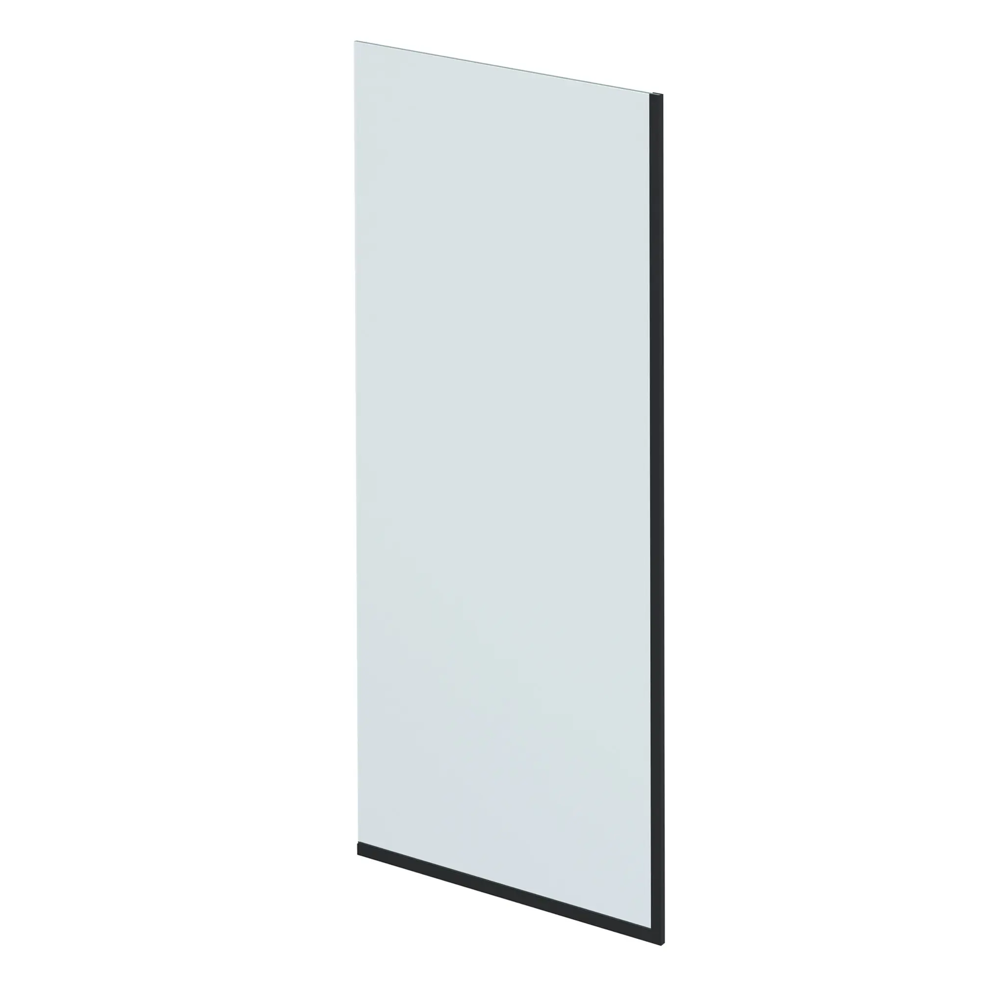 Ширма на ванну Mebelvann 70x130 см прозрачное стекло профиль черный