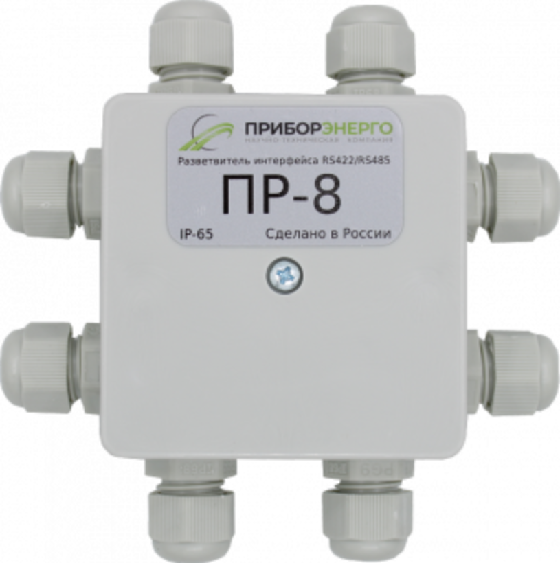 Изображение товара Разветвитель интерфейса НТК Приборэнерго RS-422-RS485 ПР-8 IP65 цвет серый