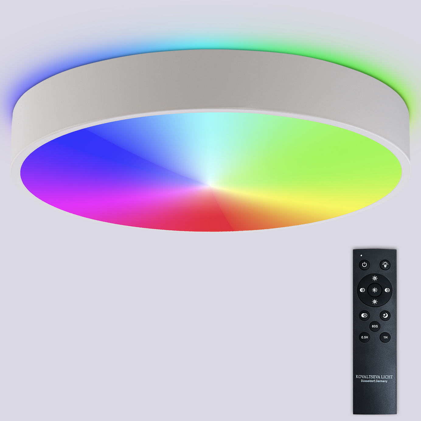 Изображение товара Современная LED люстра Natali Kovaltseva с RGB подсветкой 22 м² управление