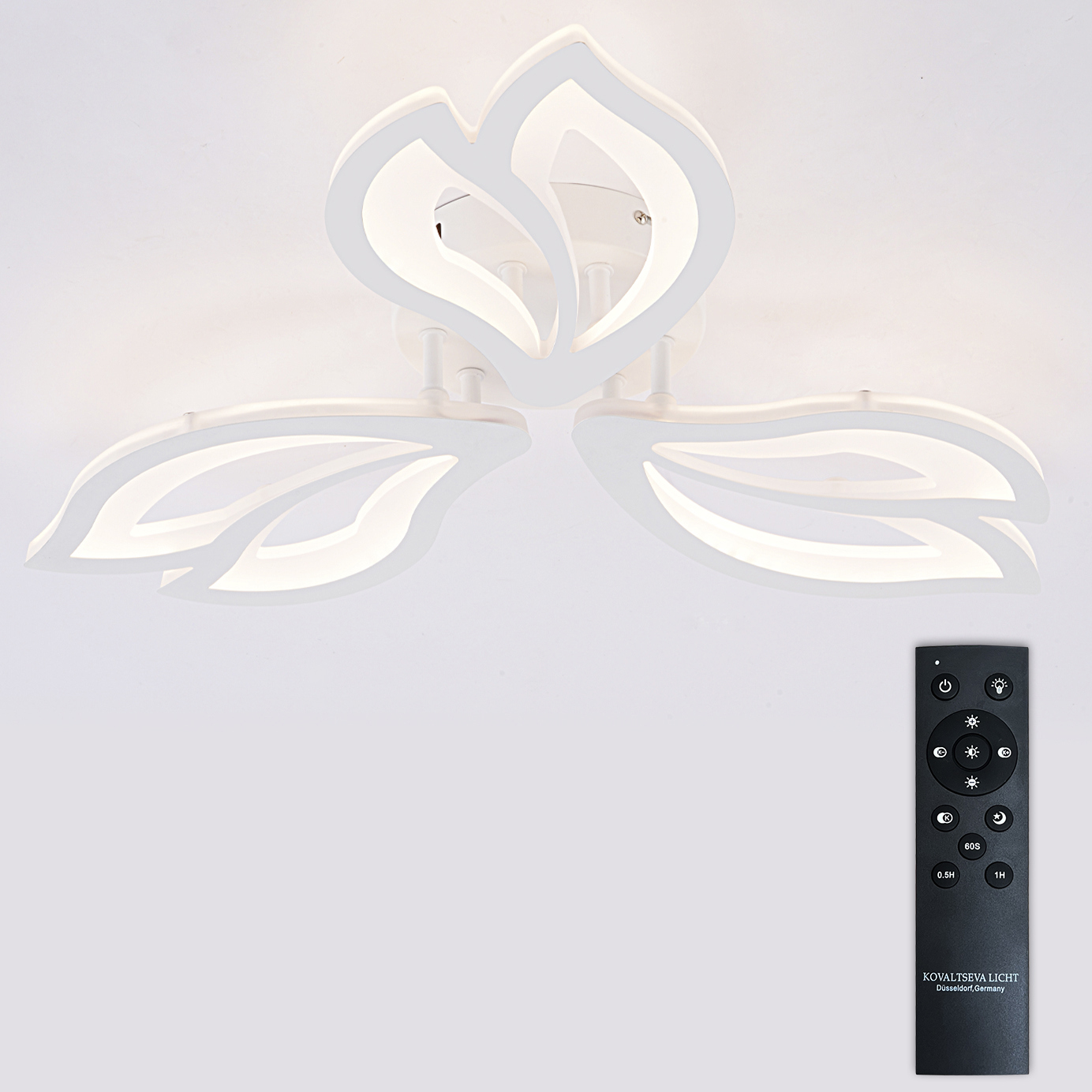 Изображение товара Люстра потолочная светодиодная Natali Kovaltseva Fortuna с пультом управления 14 м² регулировка цве