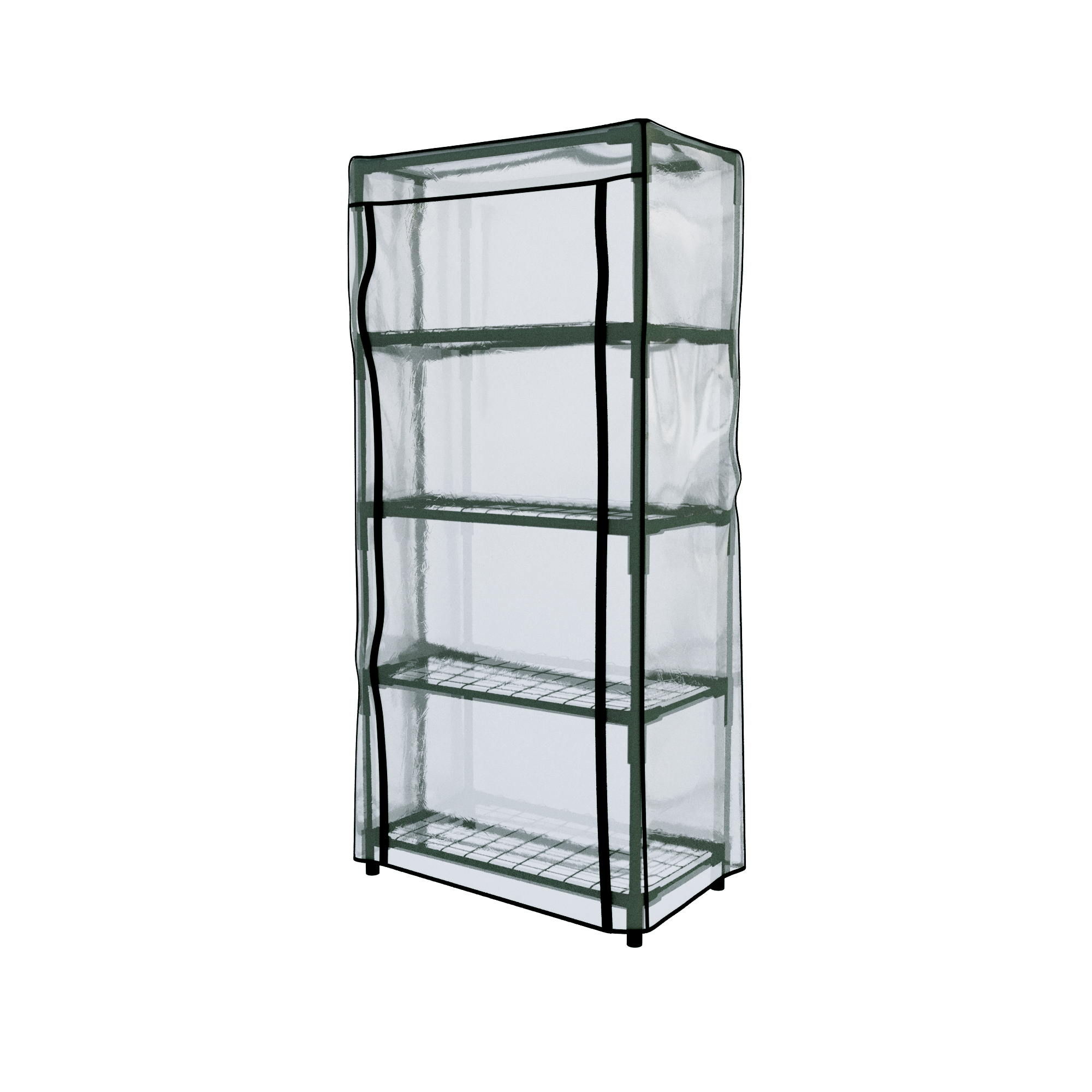 Парник на подоконник, 4 полки, 46x105x24 см