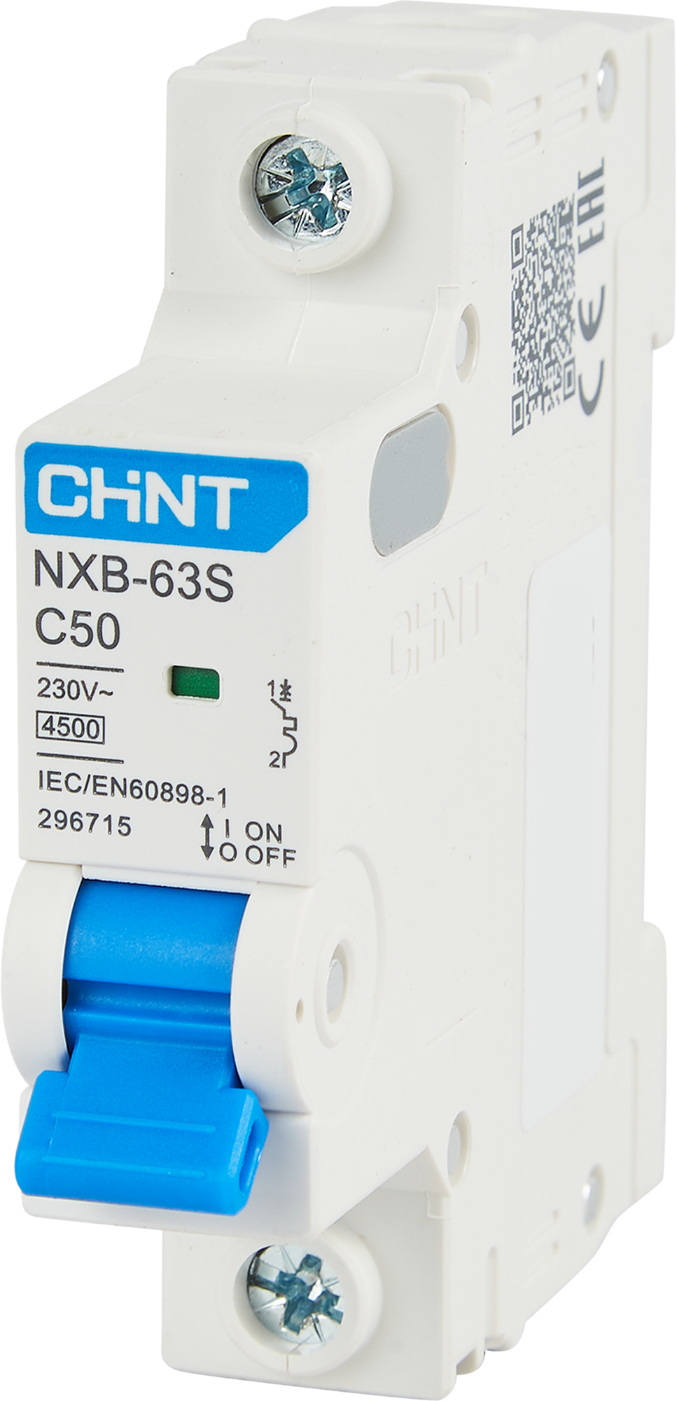 Изображение товара Автоматический выключатель CHINT NXB-63S 1P C50 А 4.5 кА