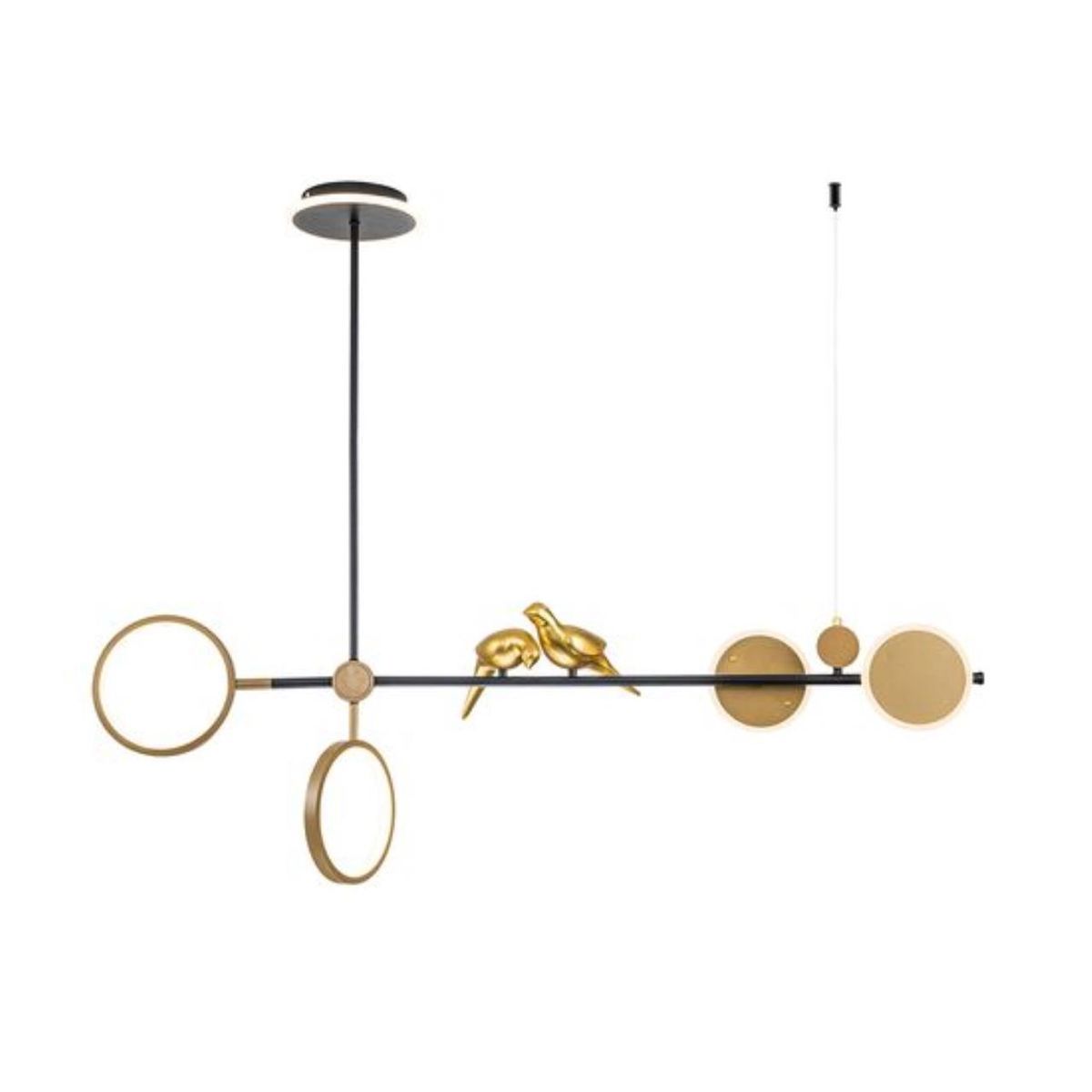 Изображение товара Светильник потолочный светодиодный Arte Lamp Toliman A2613SP-4BK черный с золотым плафоном