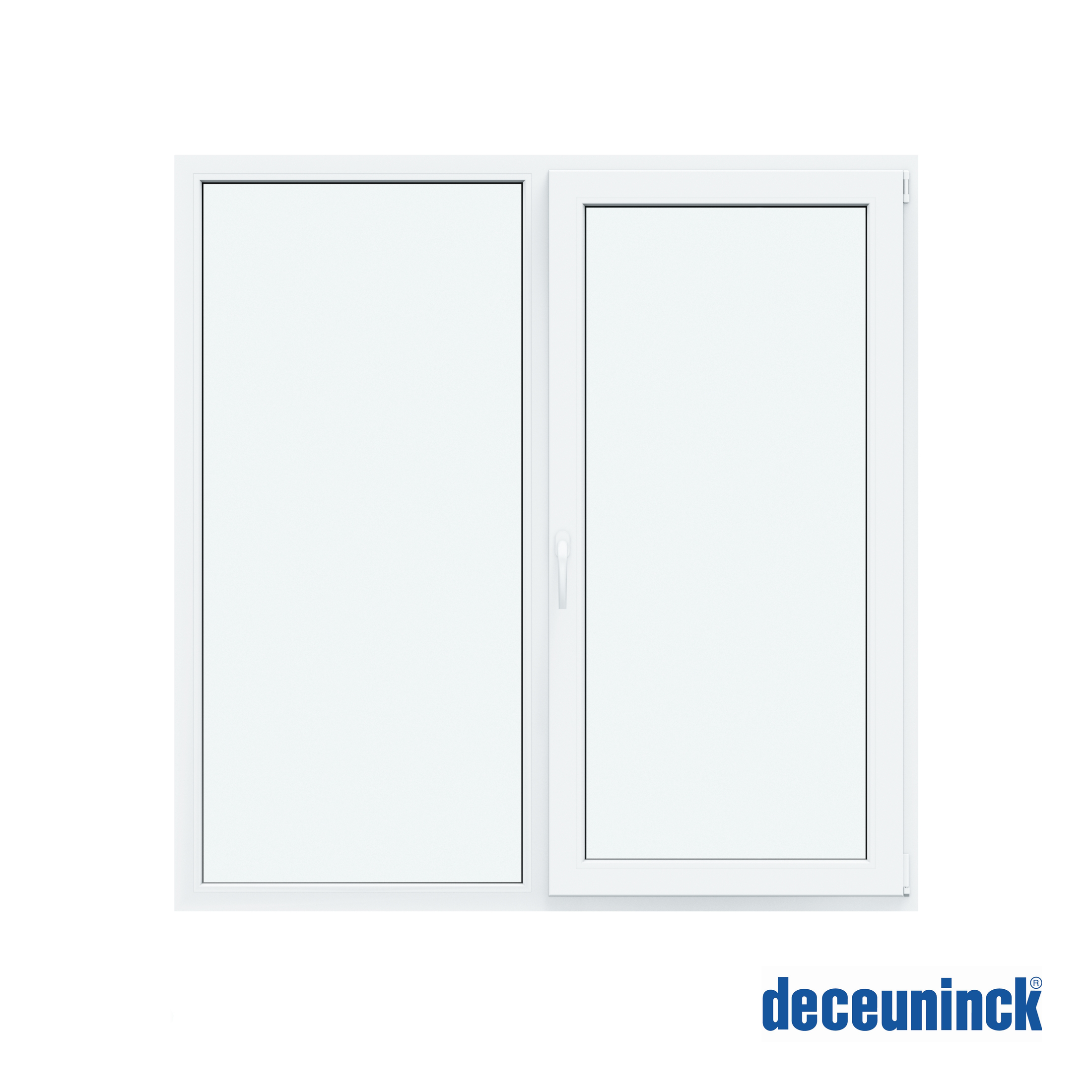 Изображение товара Окно ПВХ Deceuninck Форвард двустворчатое 110x125 см