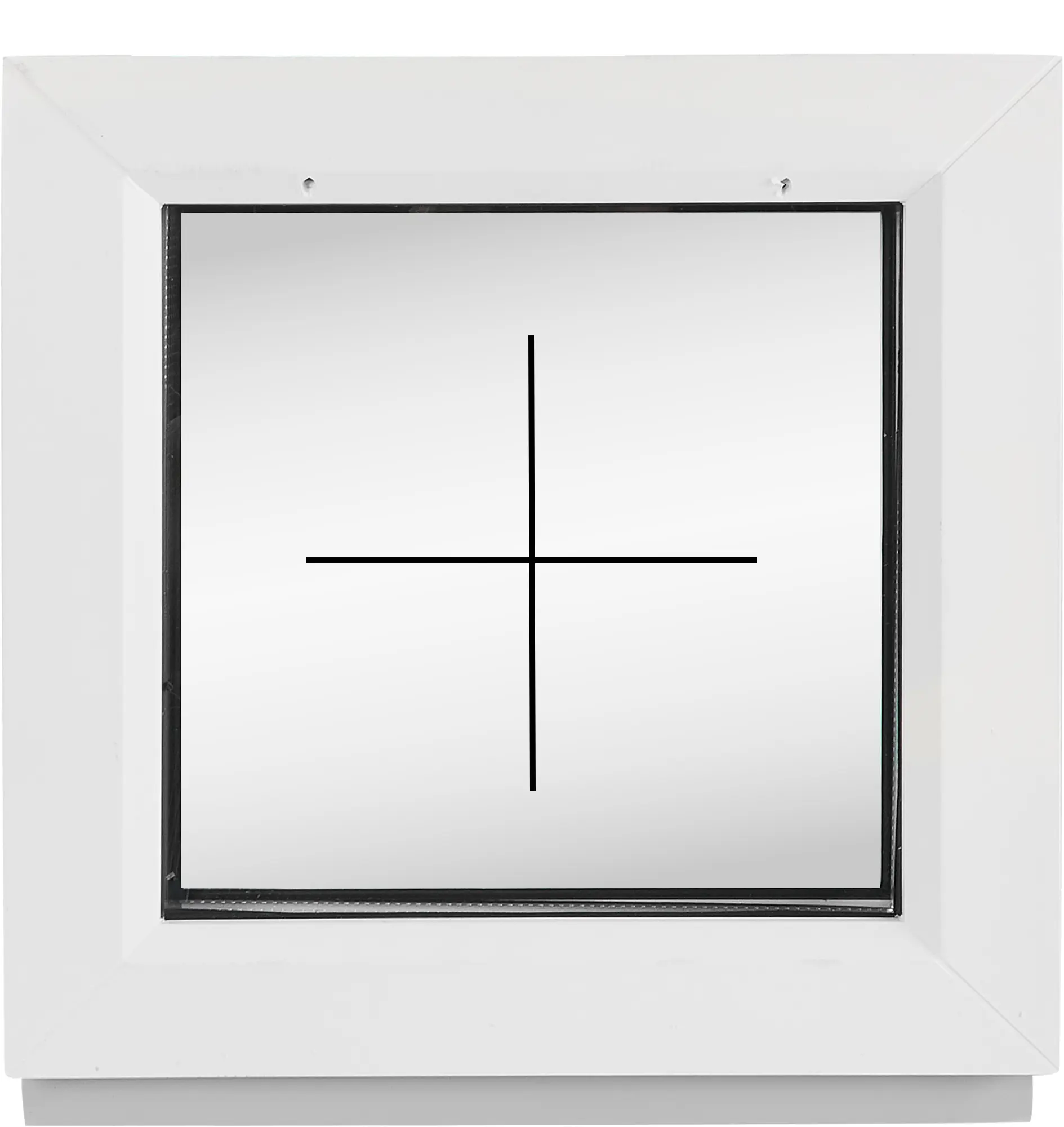 Окно ПВХ WHS глухое 500x500 мм (ВхШ) однокамерный стеклопакет белый (с двух сторон)