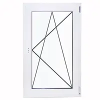 Изображение товара Окно ПВХ WHS одностворчатое 1000x700 мм (ВхШ) двухкамерный стеклопакет белый (с двух сторон)