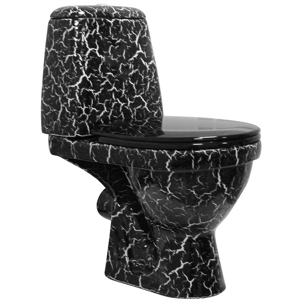 Изображение товара Унитаз Rosa Премьер MS-164835 чёрный кракелюр