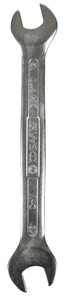 Изображение товара Ключ рожковый Кобальт 248-078 12x13 мм прочный инструмент для строительных работ