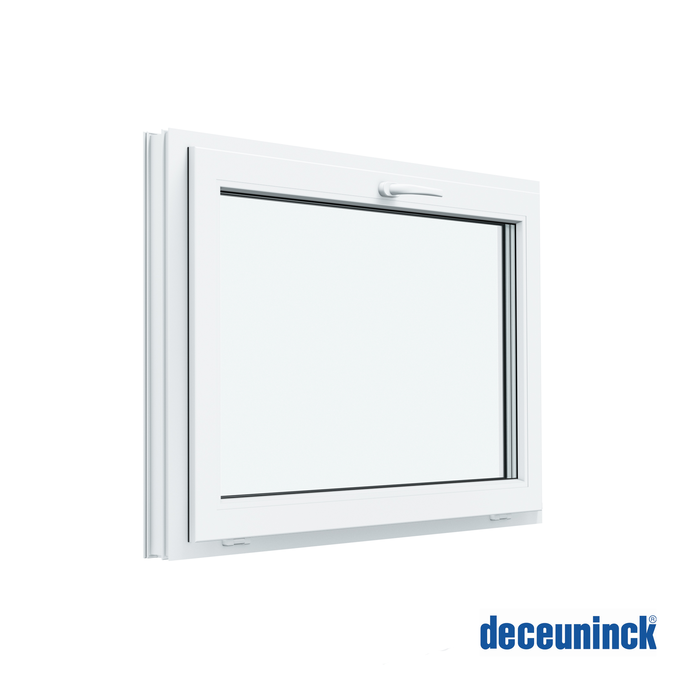 Изображение товара Окно ПВХ Deceuninck Форвард одностворчатое 90x55см с наклоном внутрь однокамерный стеклопакет