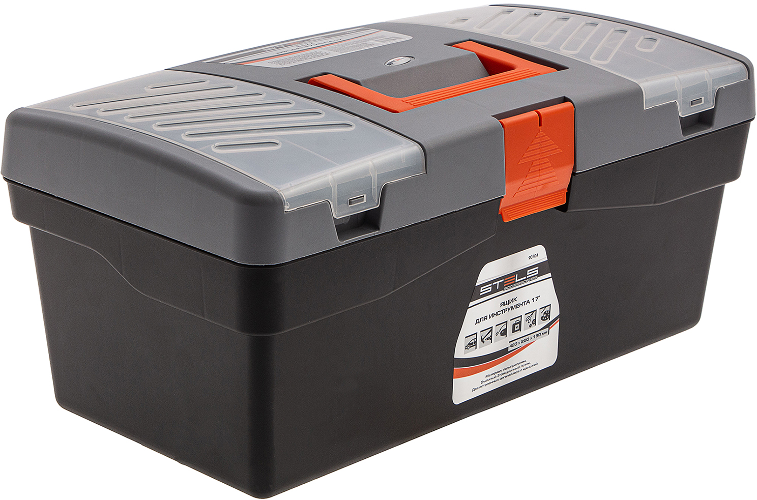 Изображение товара Ящик для инструментов Stels 90704 420x220x180 мм пластик