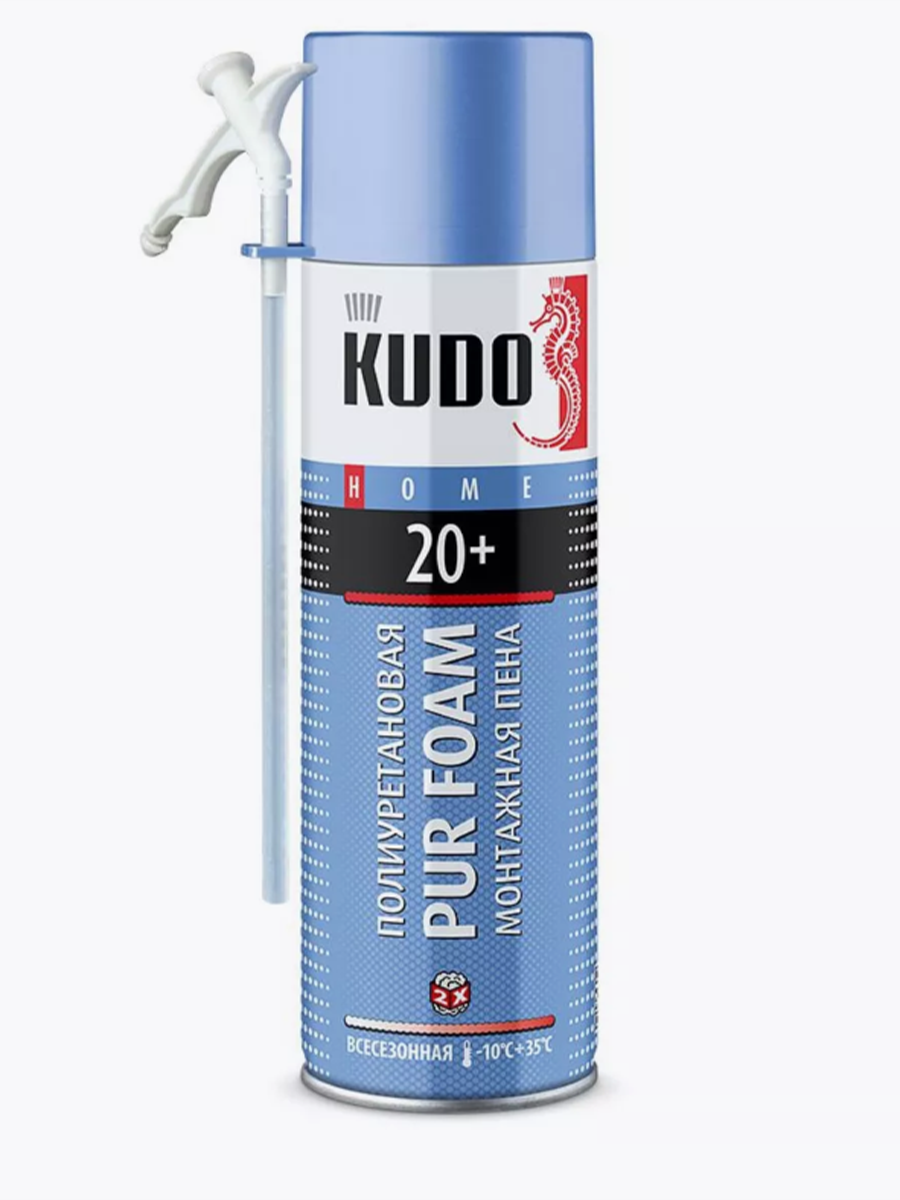 Изображение товара Пена монтажная бытовая Kudo Kuph06u20+ 20 теплоизолирующая всесезонная 650 мл
