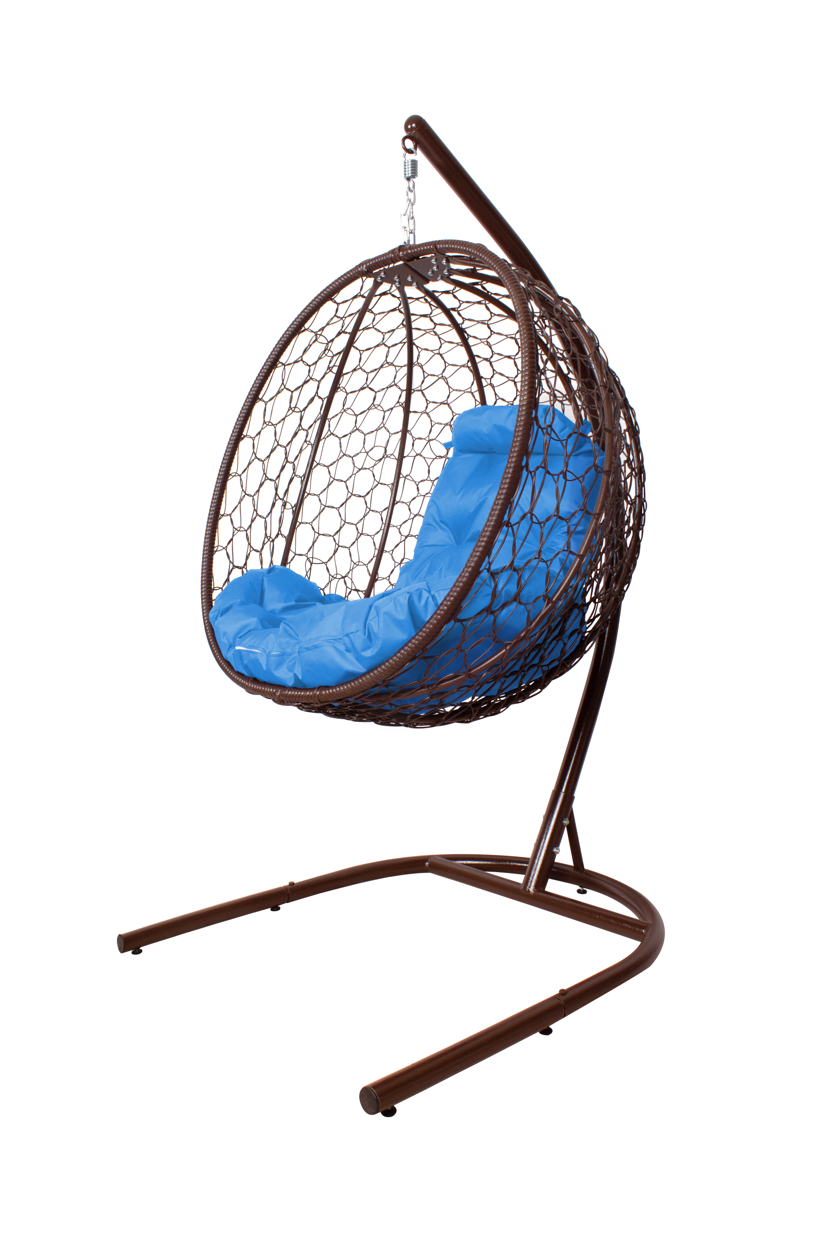 Изображение товара Кресло подвесное Капля M-GROUP с подушкой, складное, до 120 кг, коричневое