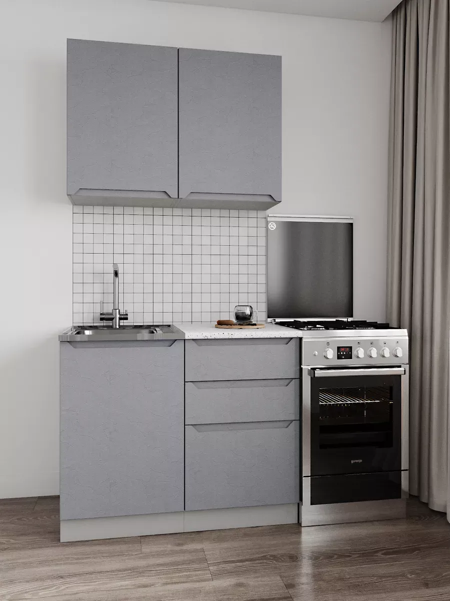 Изображение товара Мебель для кухни Дсв Мебель Тренто 100x151.6x43 см серый ЛДСП