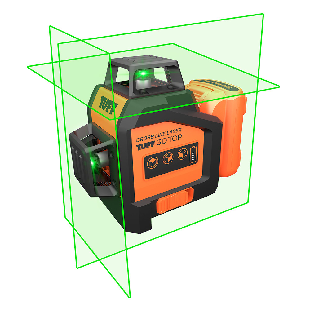 Изображение товара Уровень лазерный Tuff 3D Top 9-1-002 зеленый луч, дальность до 30 м