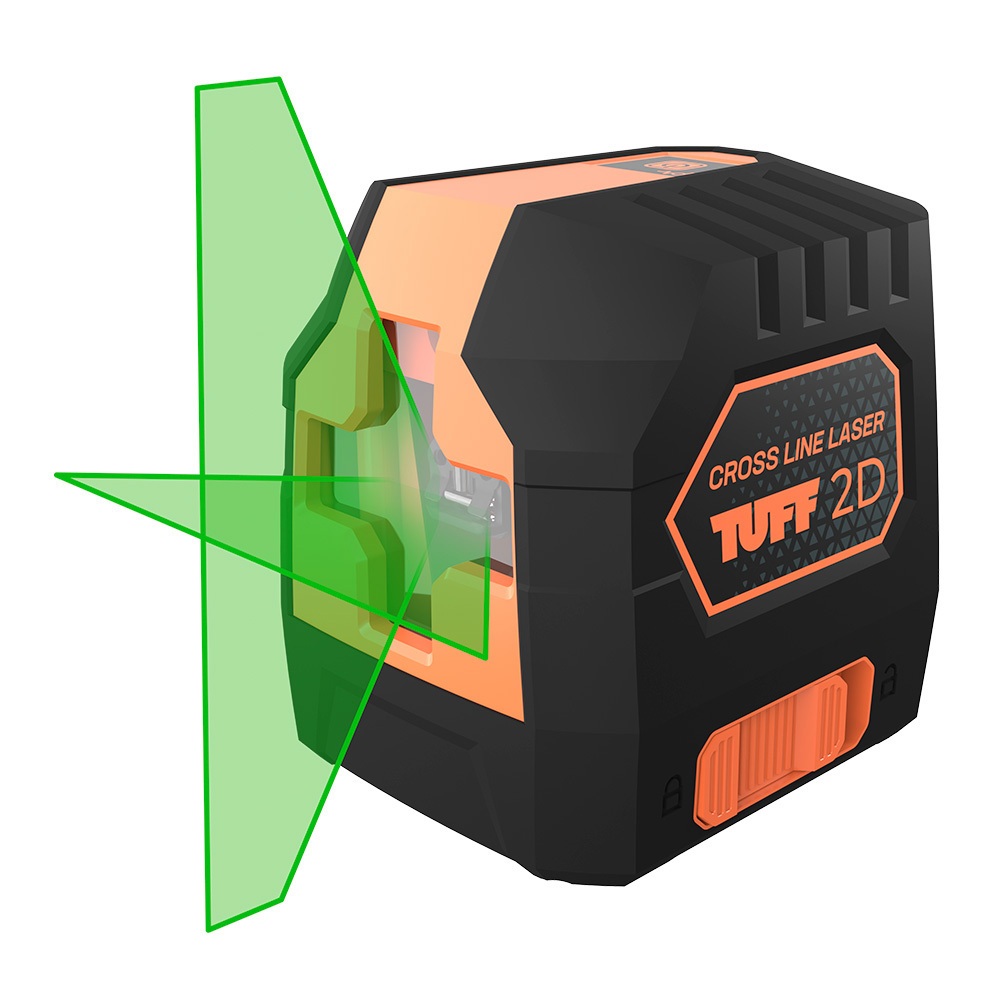 Изображение товара Уровень лазерный TUFF 2D 9-1-005 зеленый луч рабочий диапазон 15 м