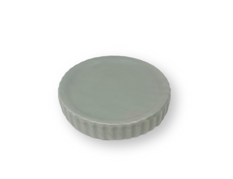 Изображение товара Мыльница Primanova Chris DR-73501 керамическая серого цвета для ванной комнаты