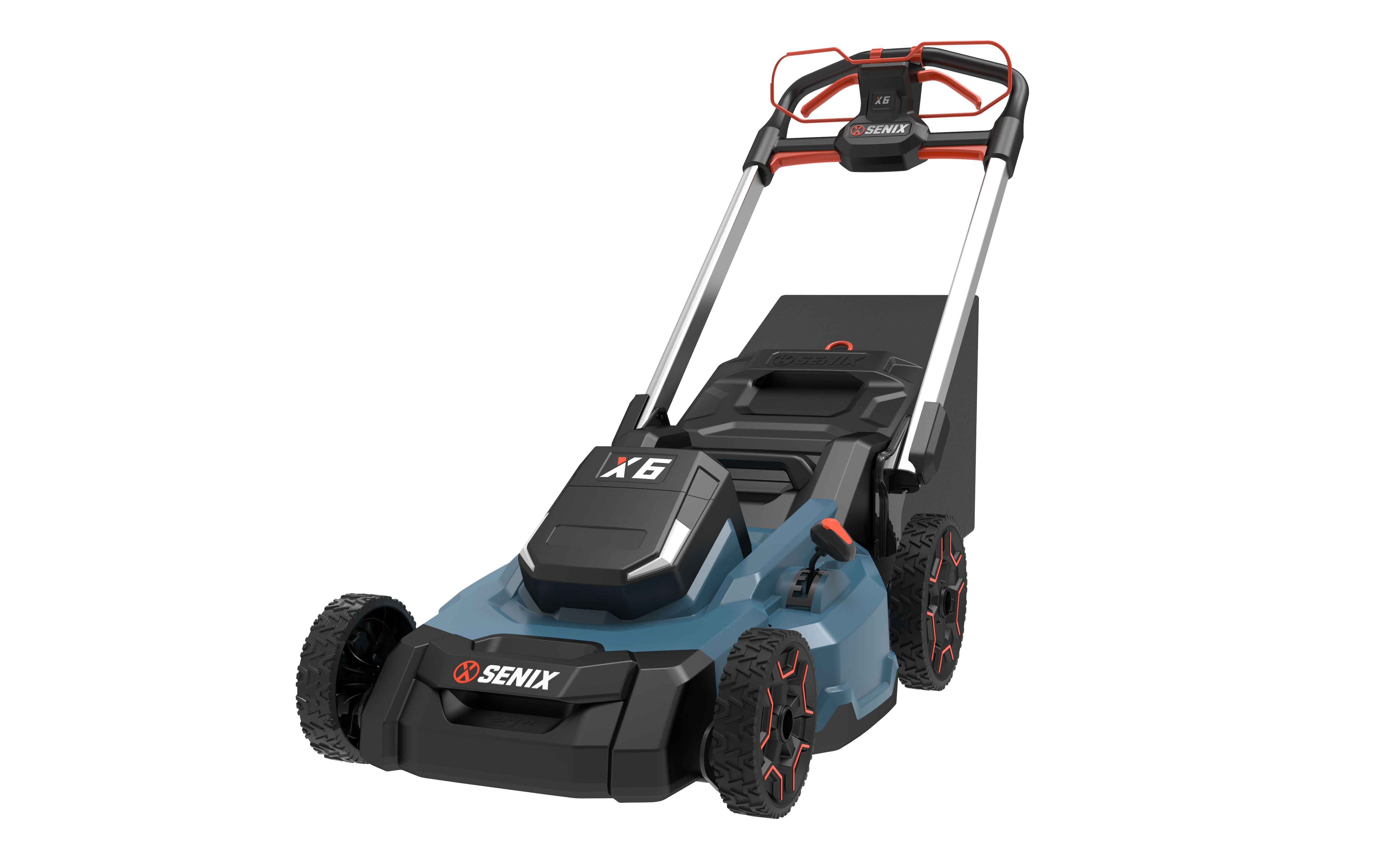 Изображение товара Аккумуляторная газонокосилка Senix Lpsx6-h-eu 60V 53 см самоходная