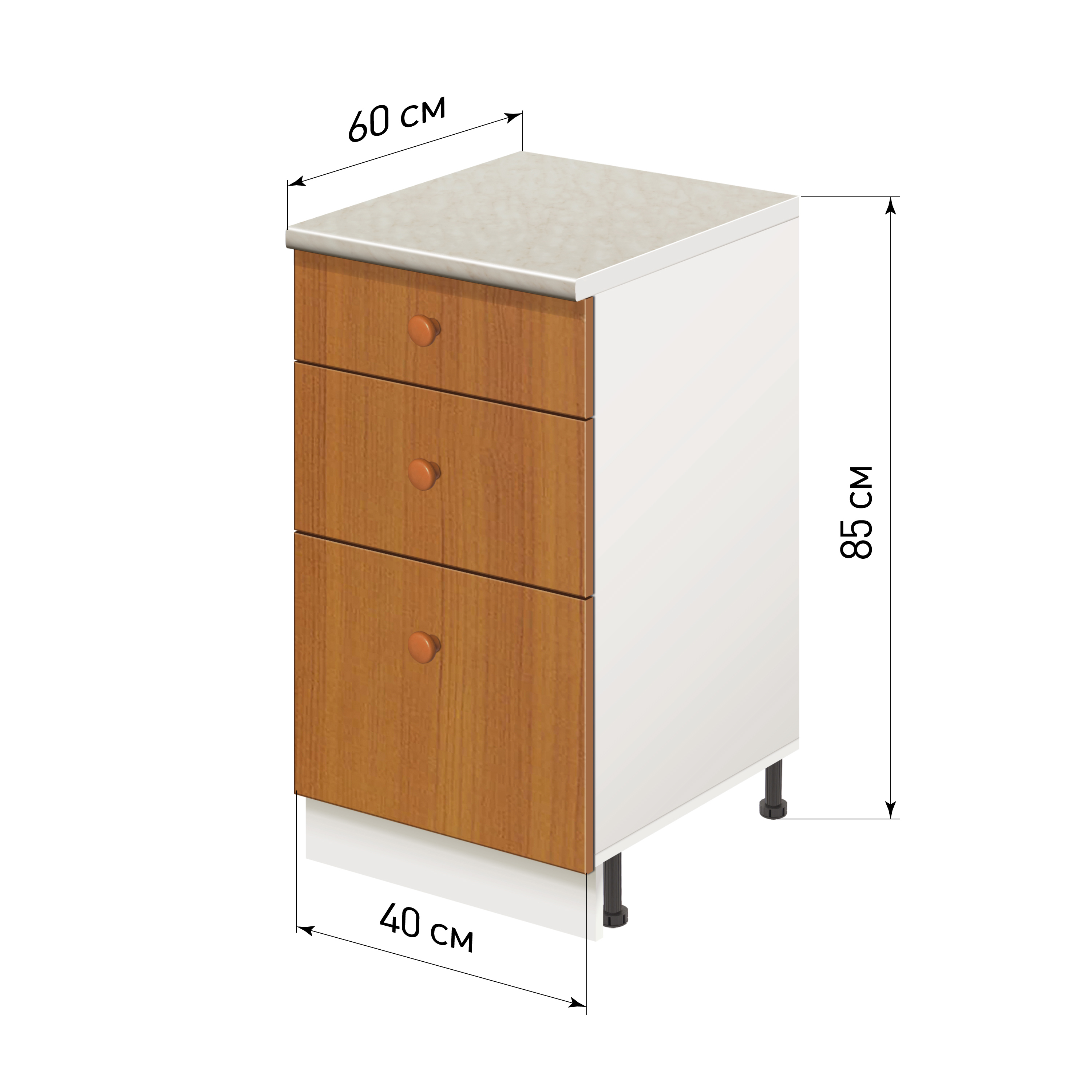 Изображение товара Напольный шкаф Лидер Стандарт TSB40603_OL 40x85x60 см