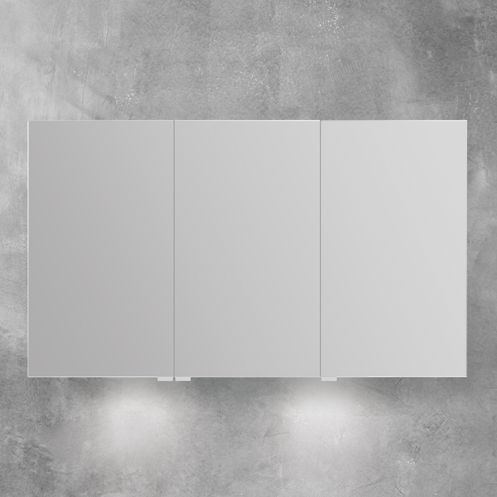 Изображение товара Зеркальный шкафчик BelBagno SPC-3A-DL-BL-1200 для ванной комнаты 1200x126x700мм