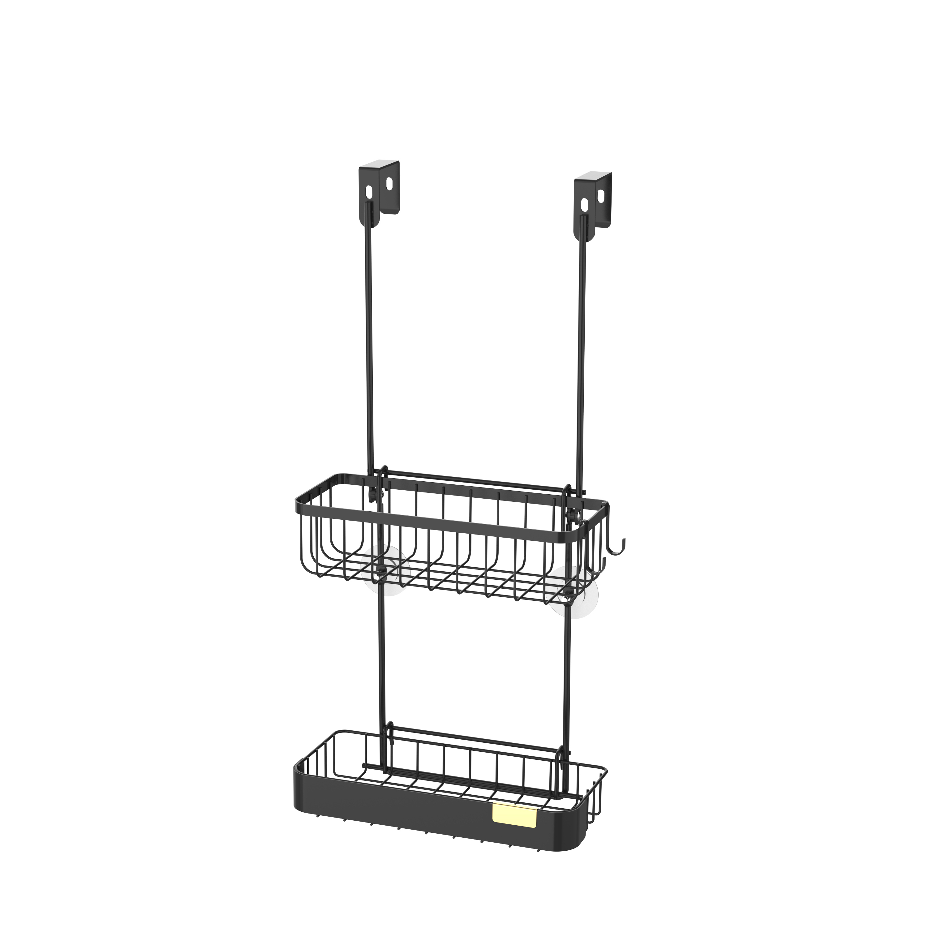 Изображение товара Полка для ванной комнаты Iddis Soul LM007WC2Bi44 навесная 2 яруса черный с золотым акцентом