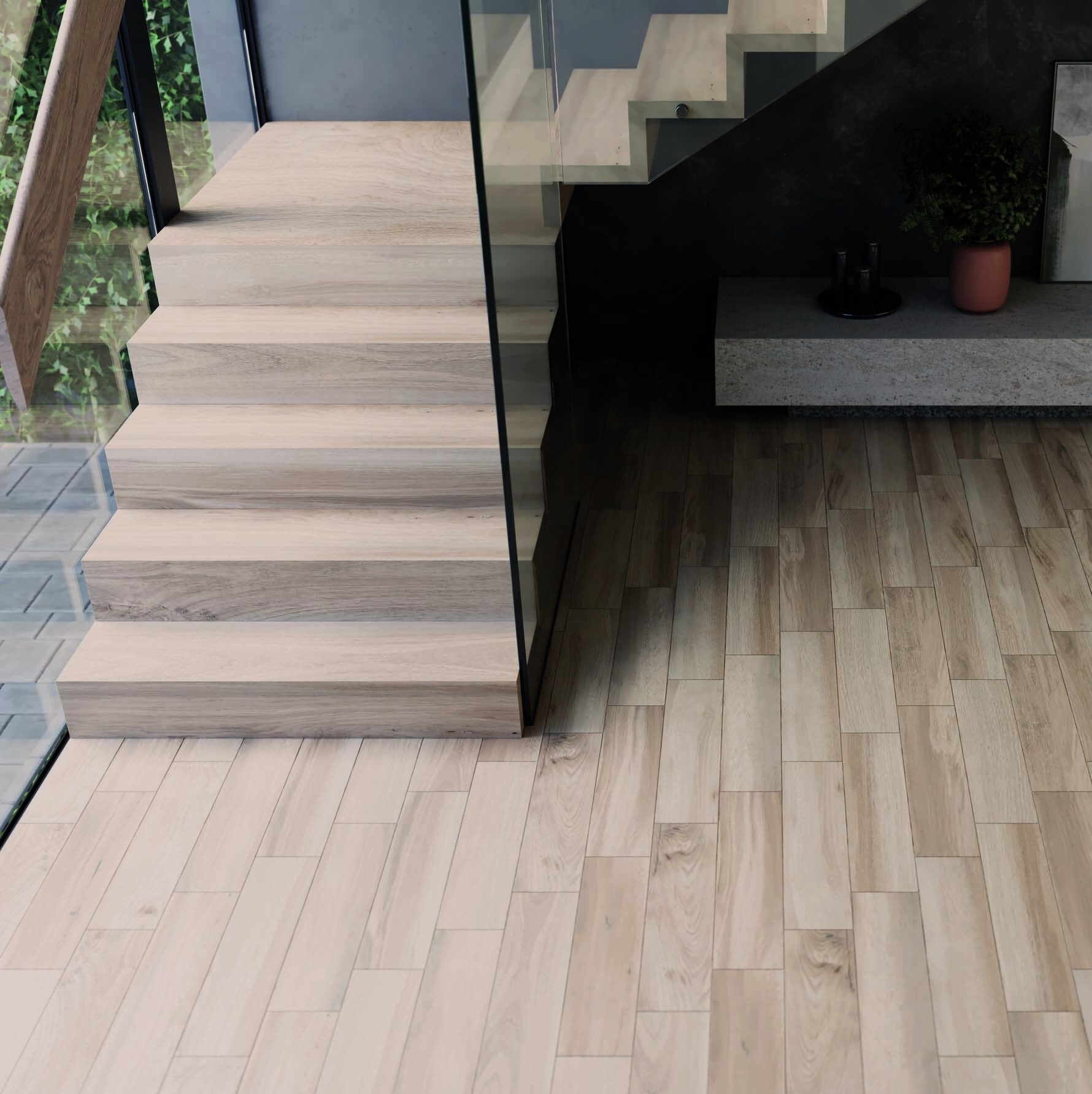 Изображение товара Керамогранит Estima Modern Wood MW03 30.6x60.9 см бежевый для внутренней и внешней облицовки