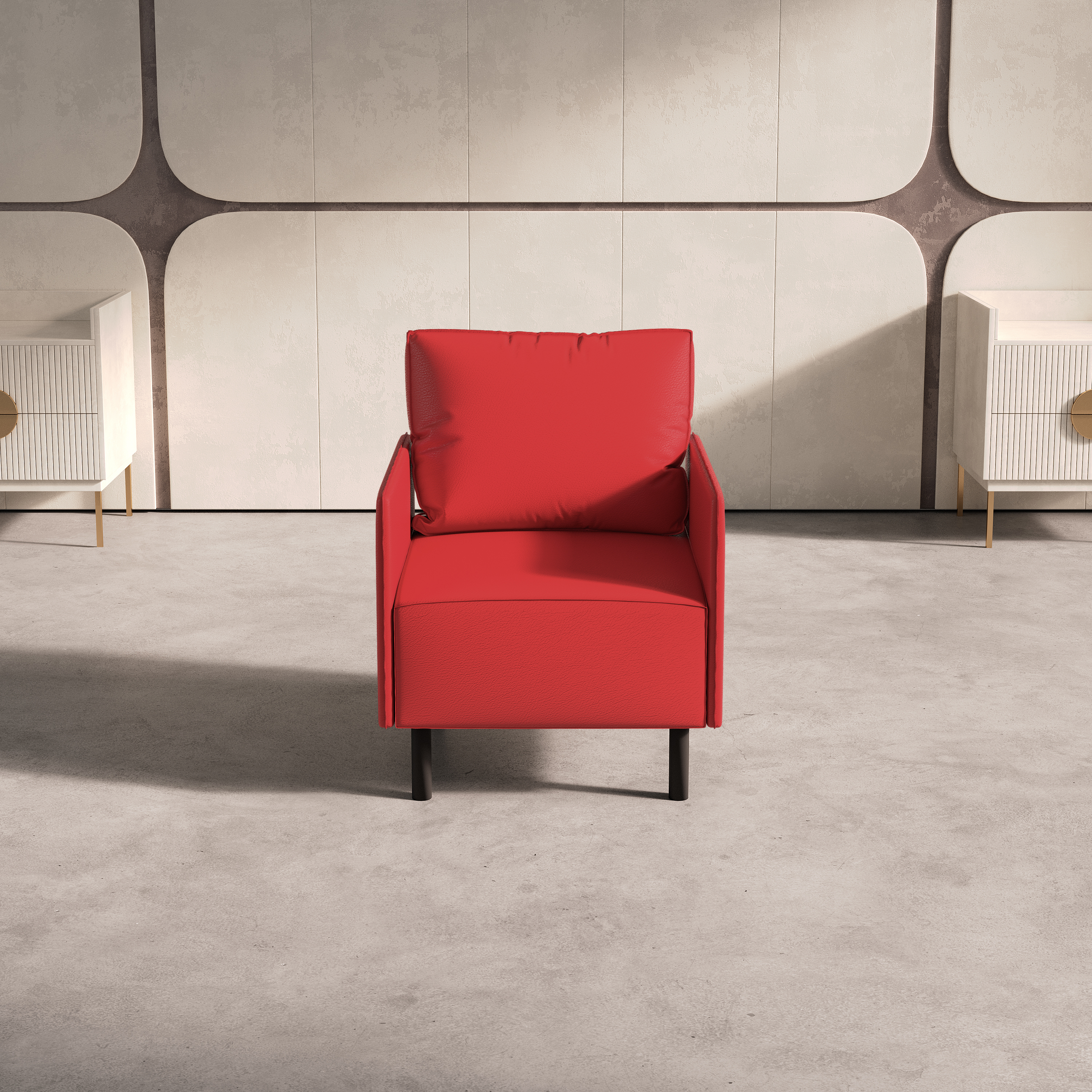 Изображение товара Кресло Salon tron Орион 63x82x66 см искусственная кожа красное