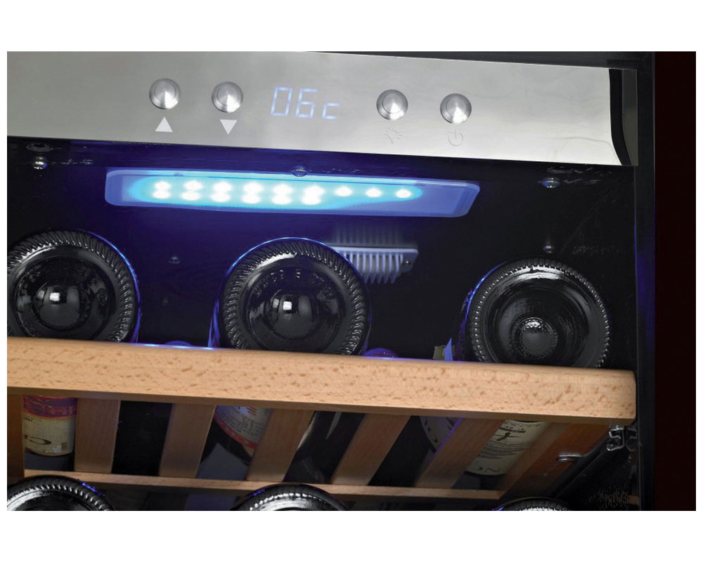 Изображение товара Винный шкаф Caso 40х87.5х49.5 см для 24 бутылок с двумя зонами охлаждения