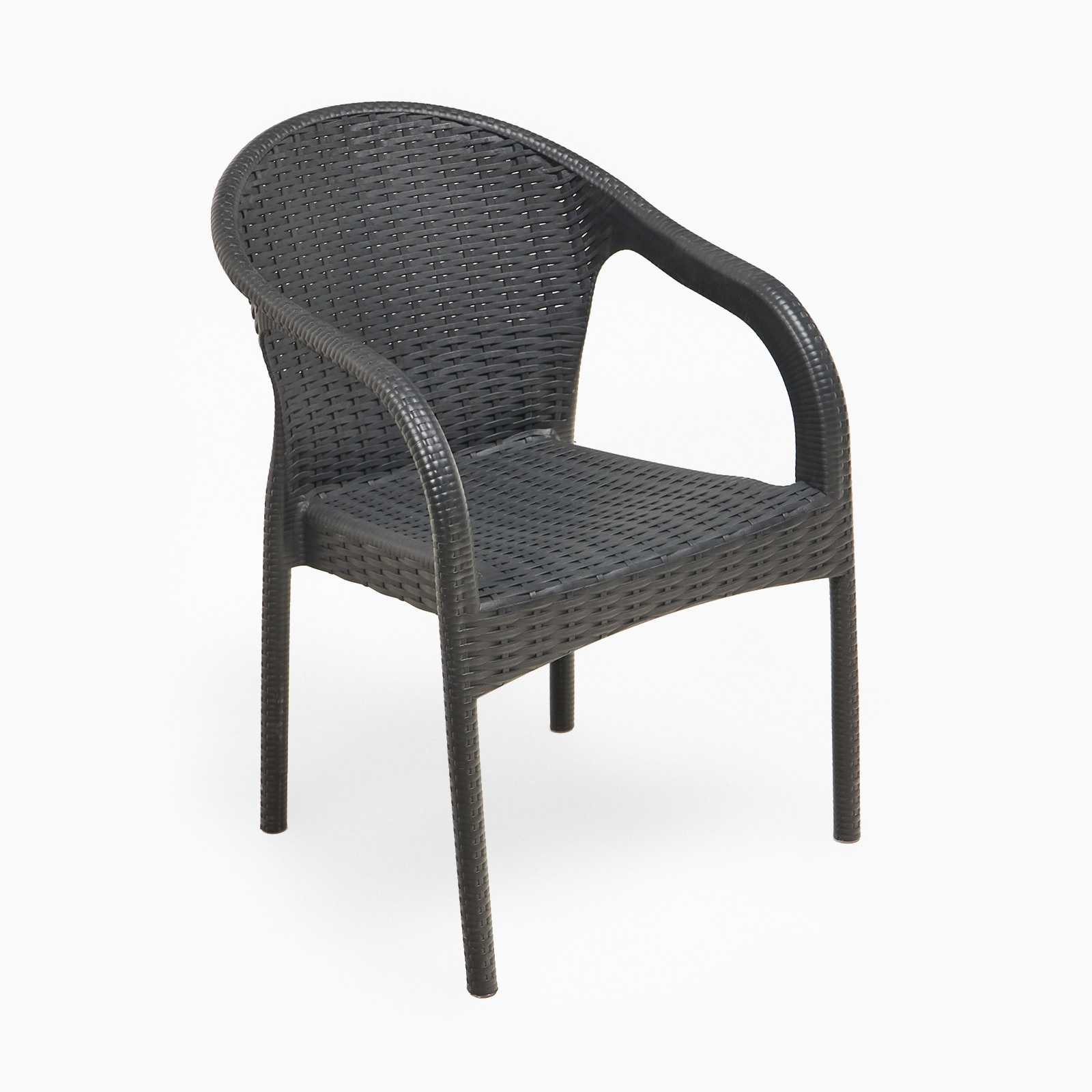 Изображение товара Набор садовой мебели для отдыха 3 шт Сима-ленд черный пластик турция