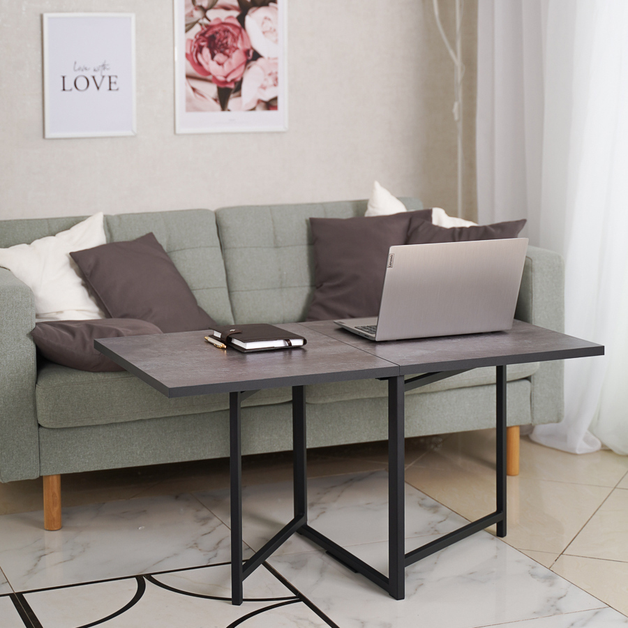 Изображение товара Журнальный столик Frenesie прямоугольный коричневый 105x59x53 см из ЛДСП и металла