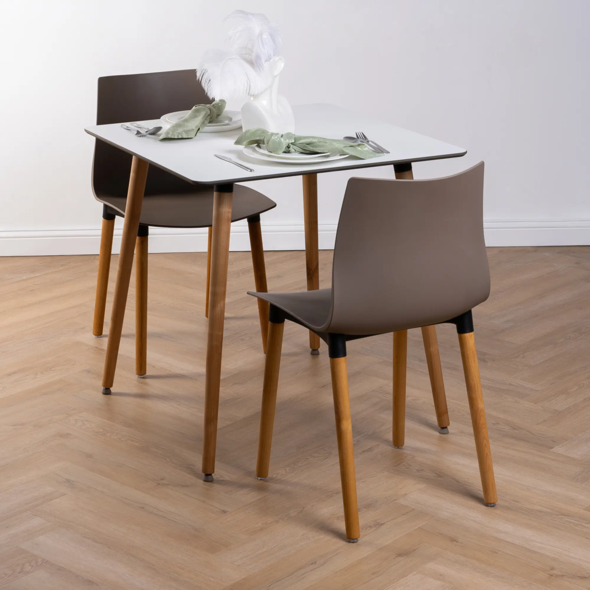Стул Brados 45x80x48 см каркас дерево/пластик спинка полипропилен цвет топо - 5
