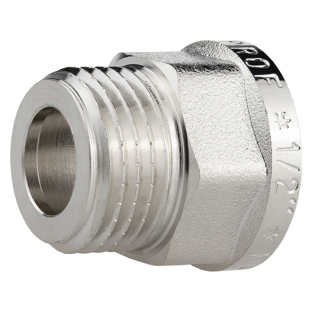 Изображение товара Переходник для гибкой подводки MPF 1/2" ВР-НР латунь