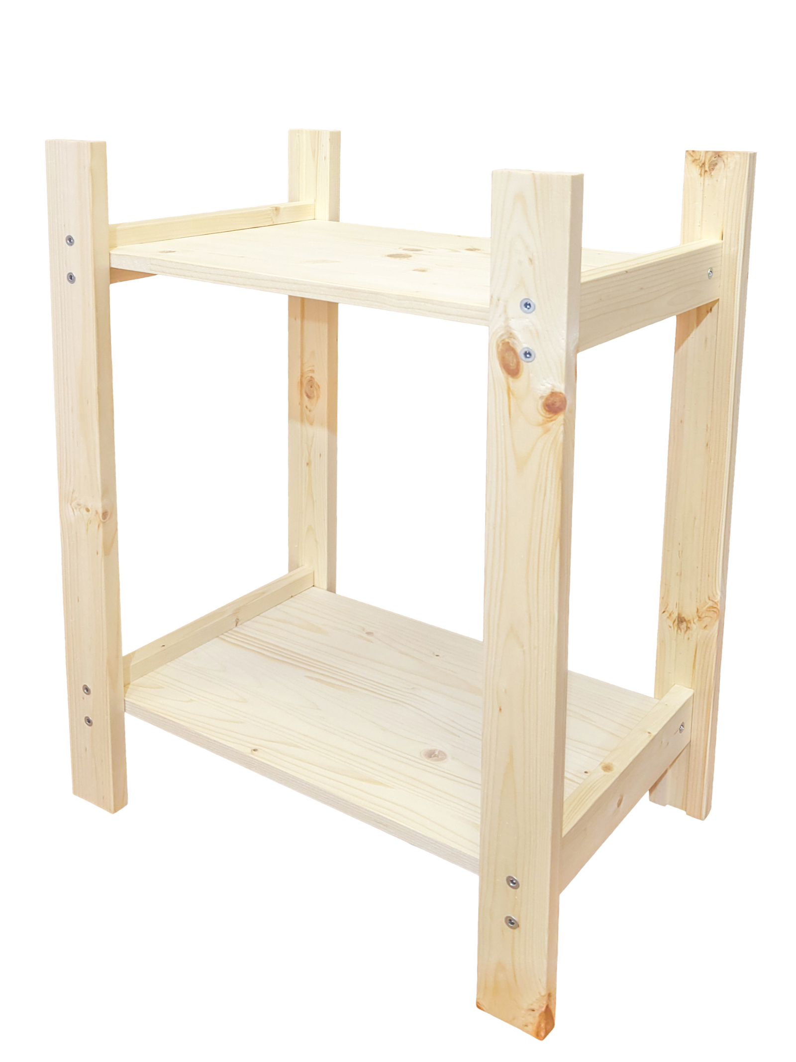 Изображение товара Стеллаж Timber&style 45x62x30 см массив дерева цвет бежевый нагрузка до 50 кг