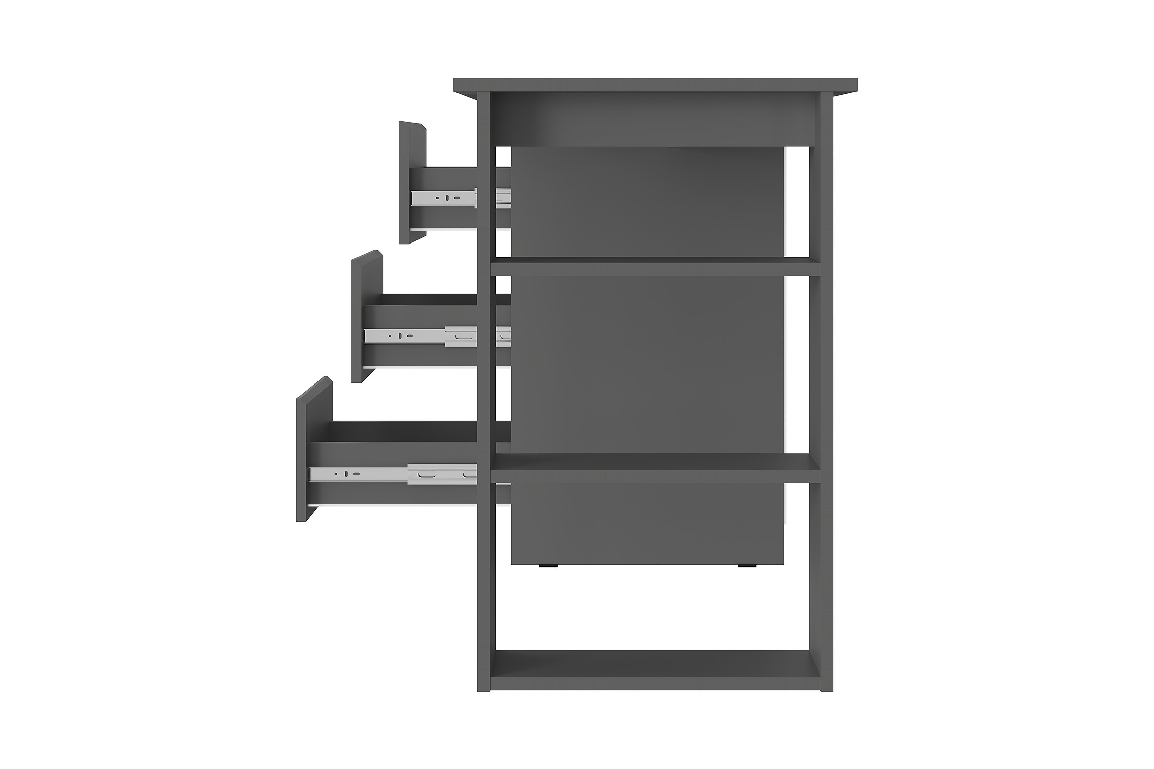 Изображение товара Письменный стол Bts 08-168412 115.2x75.8x50 см ЛДСП цвет графит