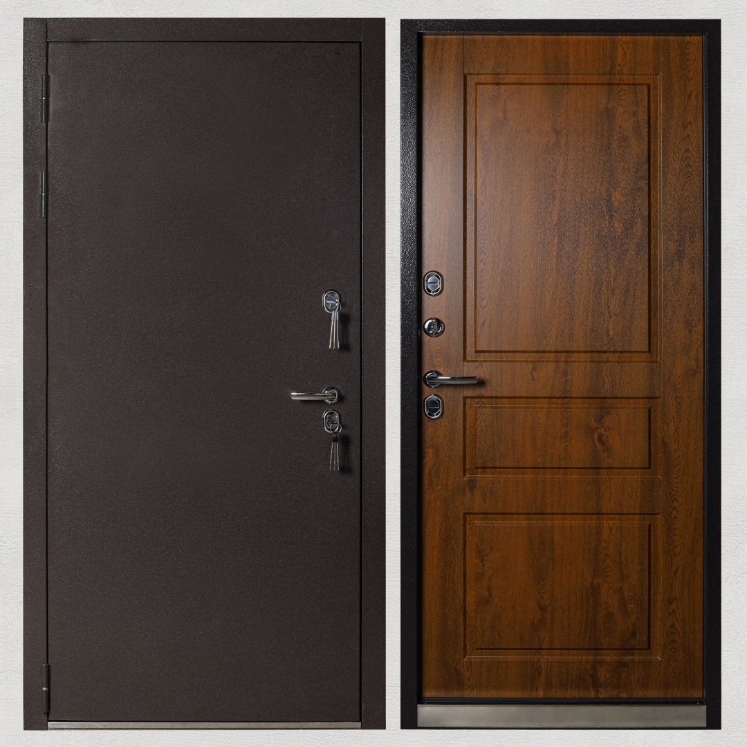 Изображение товара KVARTA TS — входная дверь, левый монтаж, 205x96 см, коричневый/дуб медовый Изображение товара KVARTA TS — входная дверь, левый монтаж, 205x96 см, коричневый/дуб медовый