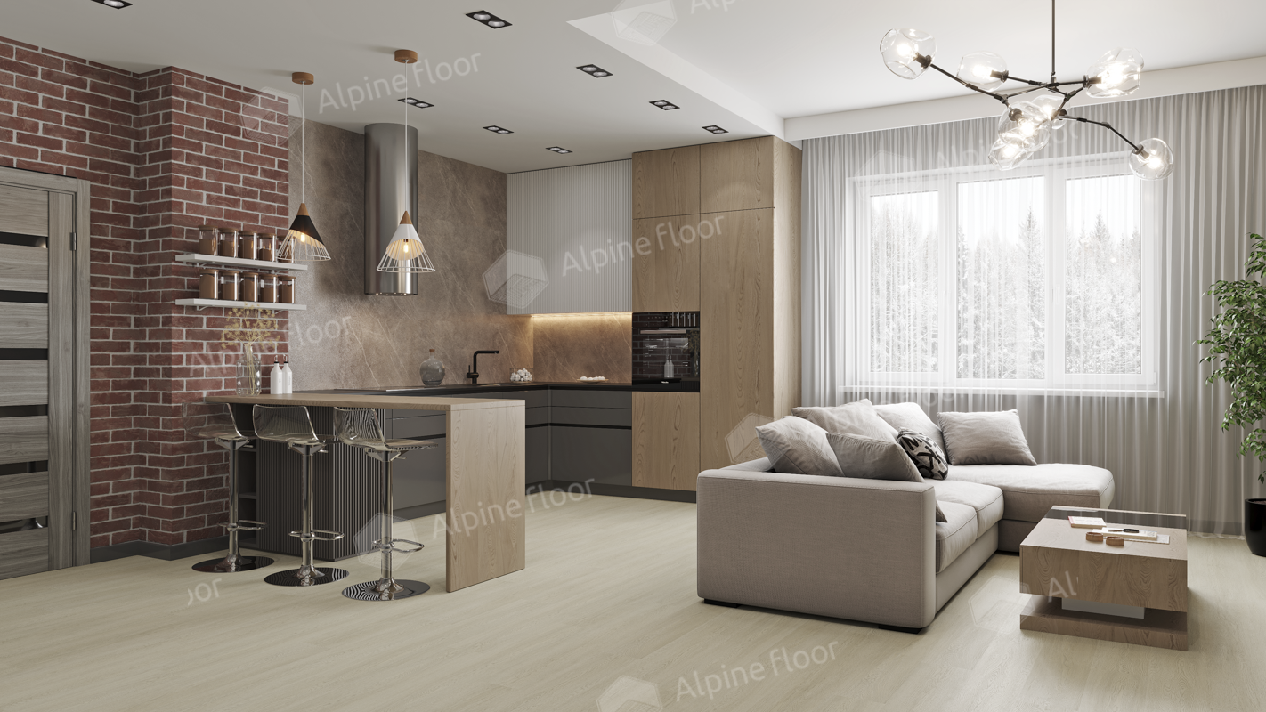 Изображение товара SPC плитка Alpine Floor ECO 14-501 43 класс толщина 4 мм 2.23 м², цена за упаковку