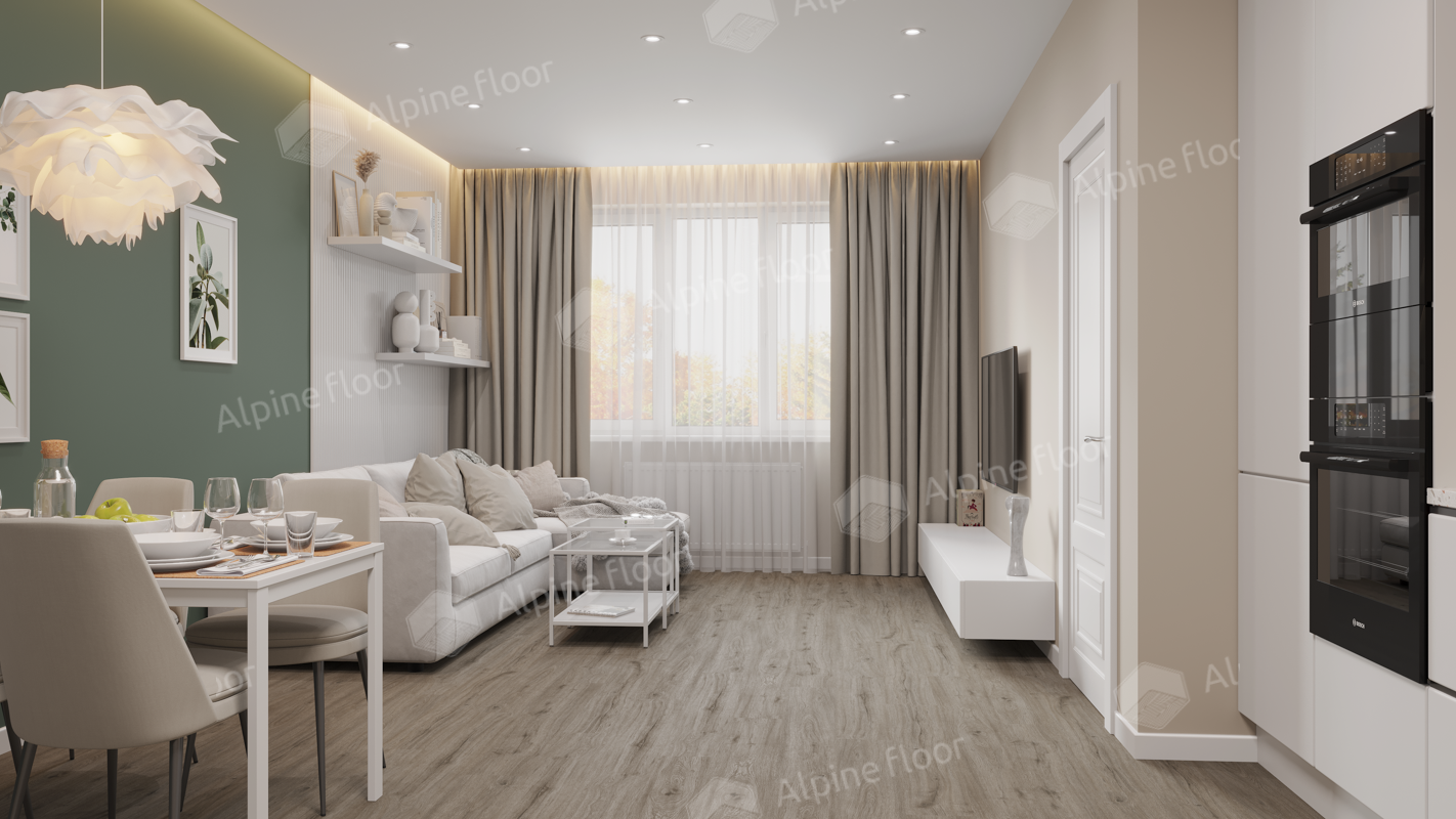 Изображение товара SPC плитка Alpine Floor ECO 14-801 43 класс толщина 4 мм 2.23 м², цена за упаковку