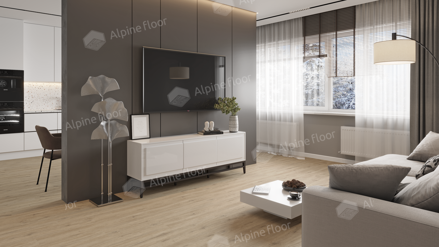 Изображение товара SPC плитка Alpine Floor ECO 14-1001-R 43 класс 4 мм влагостойкая для теплых полов