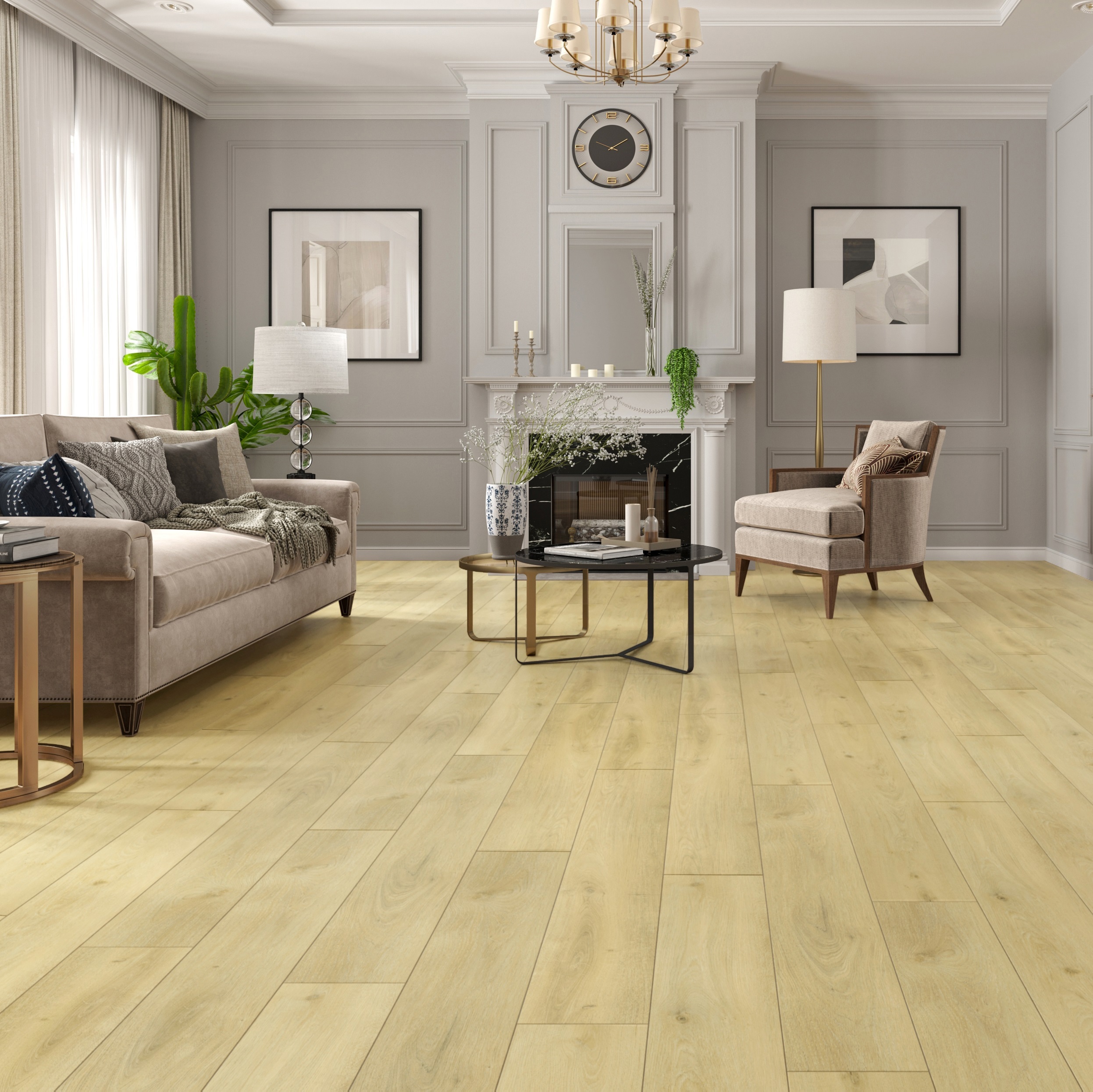 Изображение товара SPC плитка Tulesna Premium с подложкой Isofix Modesto 43 класс толщина 8 мм 1.786 м², цена за упаковку