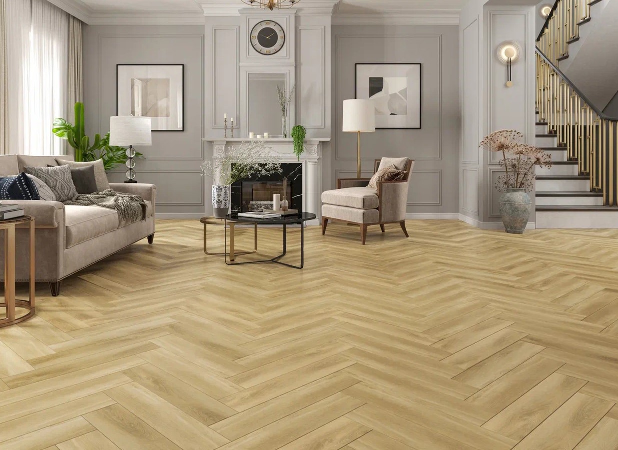 Изображение товара LVT Плитка Tulesna Art Parquet Lvt Grazioso ёлка 43 класс толщина 2.50 мм 2.228 м², цена за упаковку