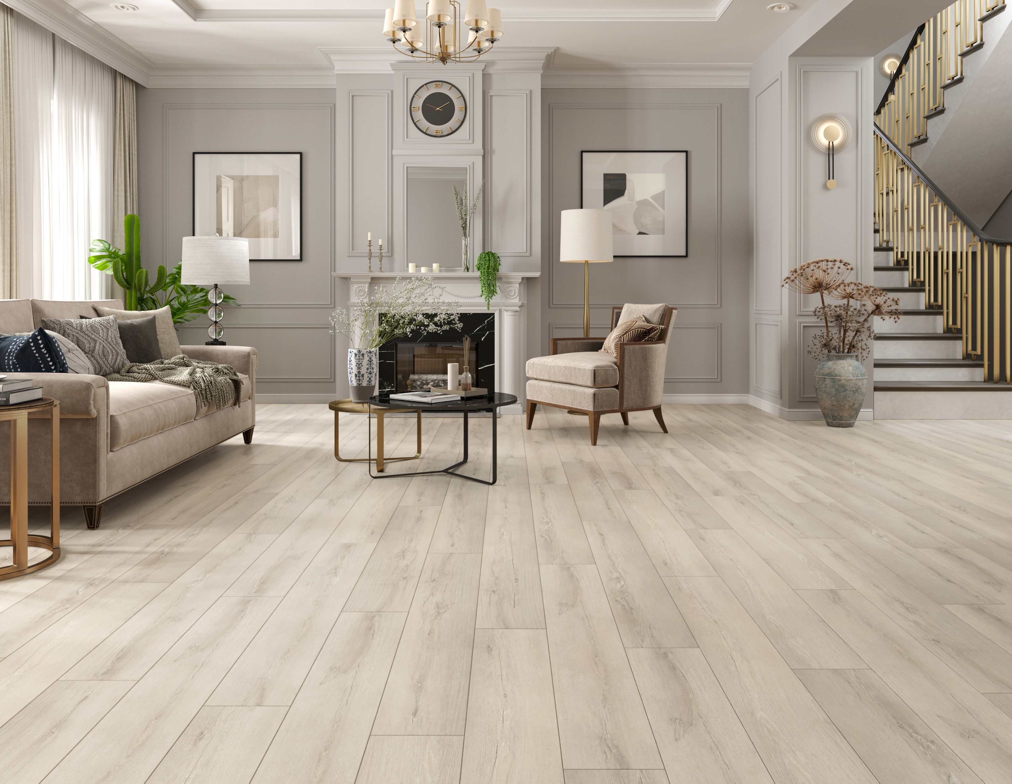 Изображение товара SPC плитка Tulesna Premium с подложкой Isofix Felice 43 класс толщина 8 мм 1.786 м², цена за упаковку