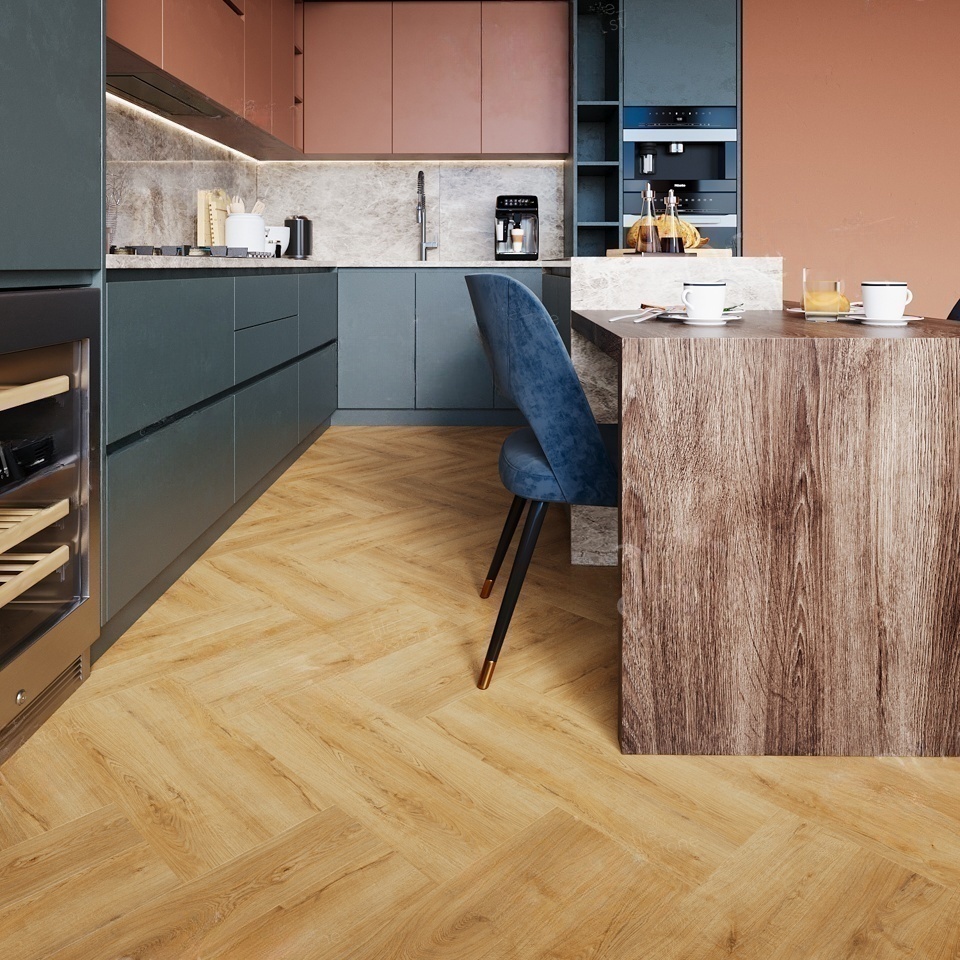 Изображение товара SPC плитка Natisston UNIQUE ёлка Varm 34 класс толщина 4 мм 1.95 м², цена за упаковку