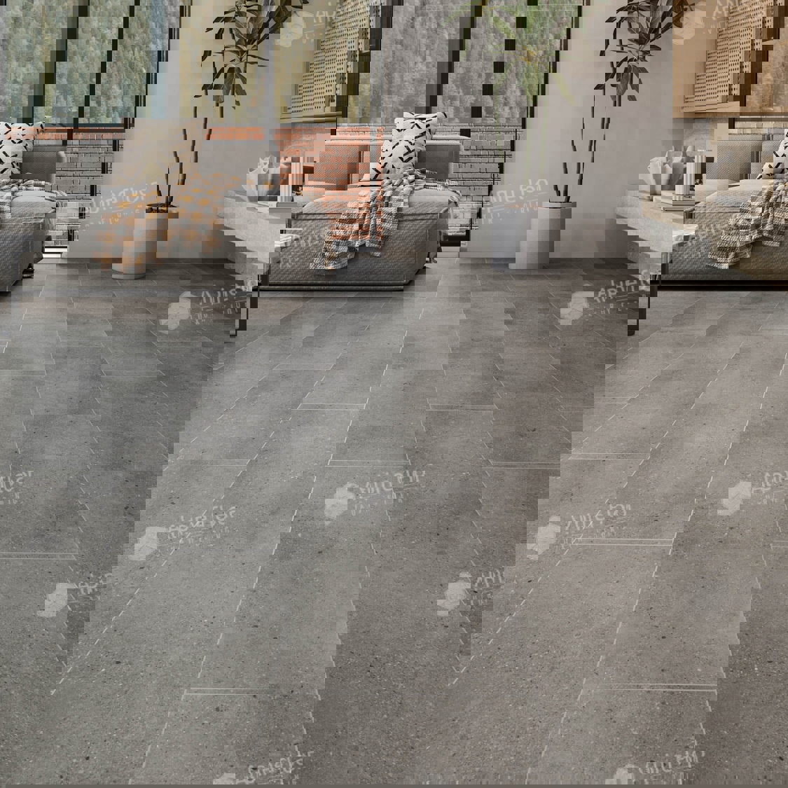 Изображение товара SPC плитка Alpine Floor ECO 4-23 43 класс толщиной 4 мм камень серый