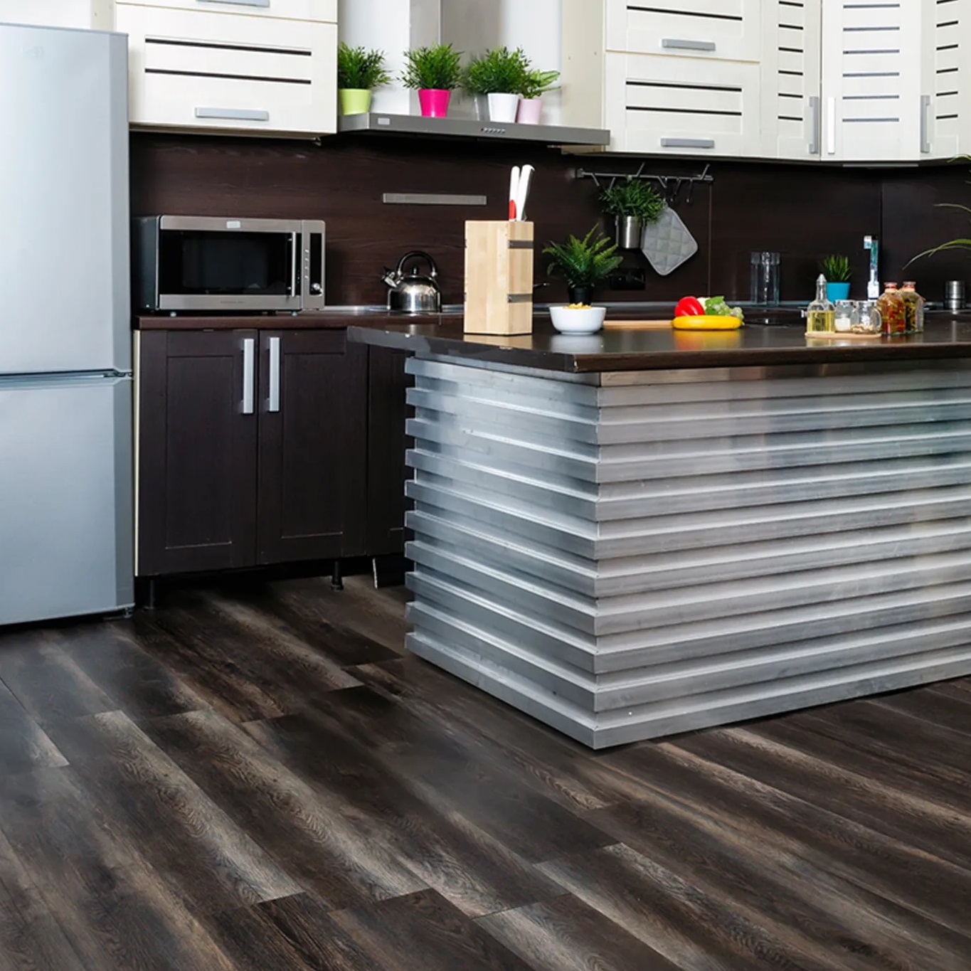 Изображение товара Виниловая плитка Alpine Floor ULTRA ЕСО 5-13 34 класс 2 мм 4.49 м² Темный